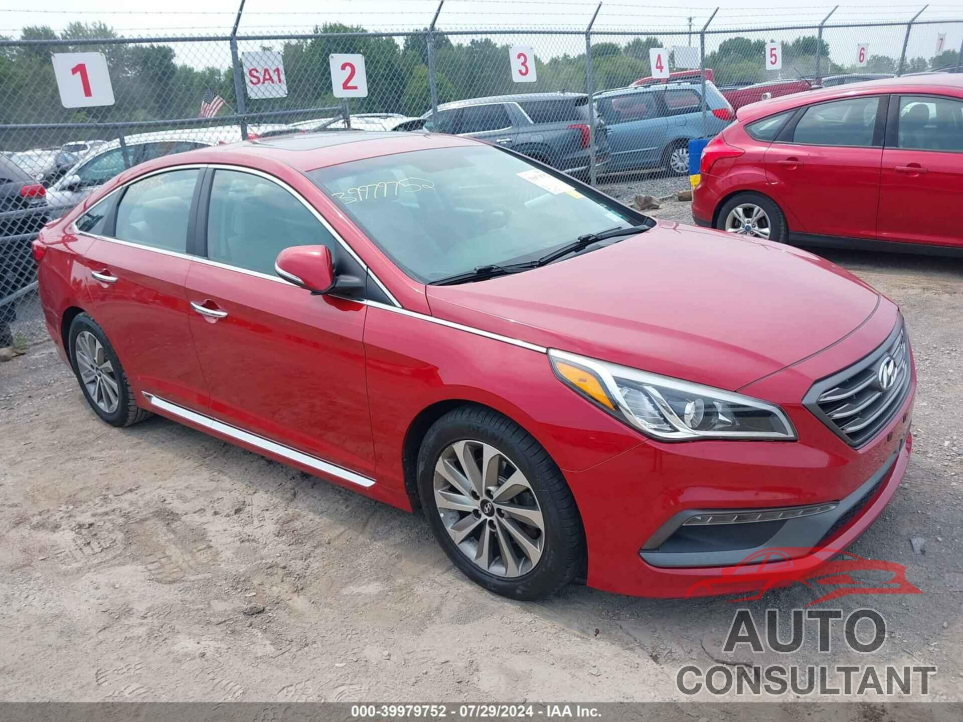 HYUNDAI SONATA 2017 - 5NPE34AFXHH456478