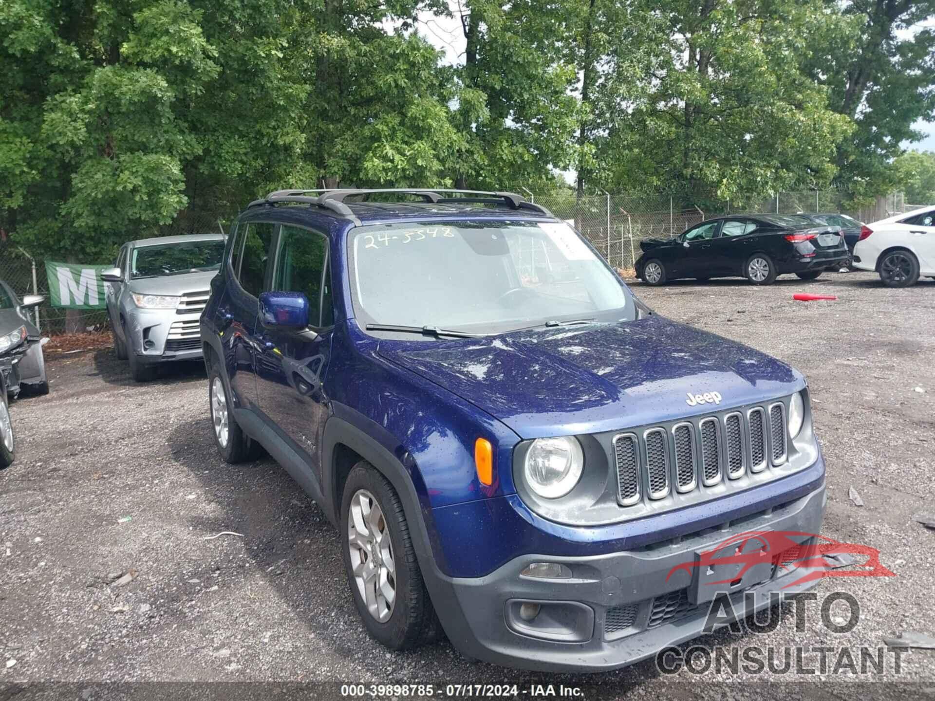 JEEP RENEGADE 2016 - ZACCJABT6GPD91392