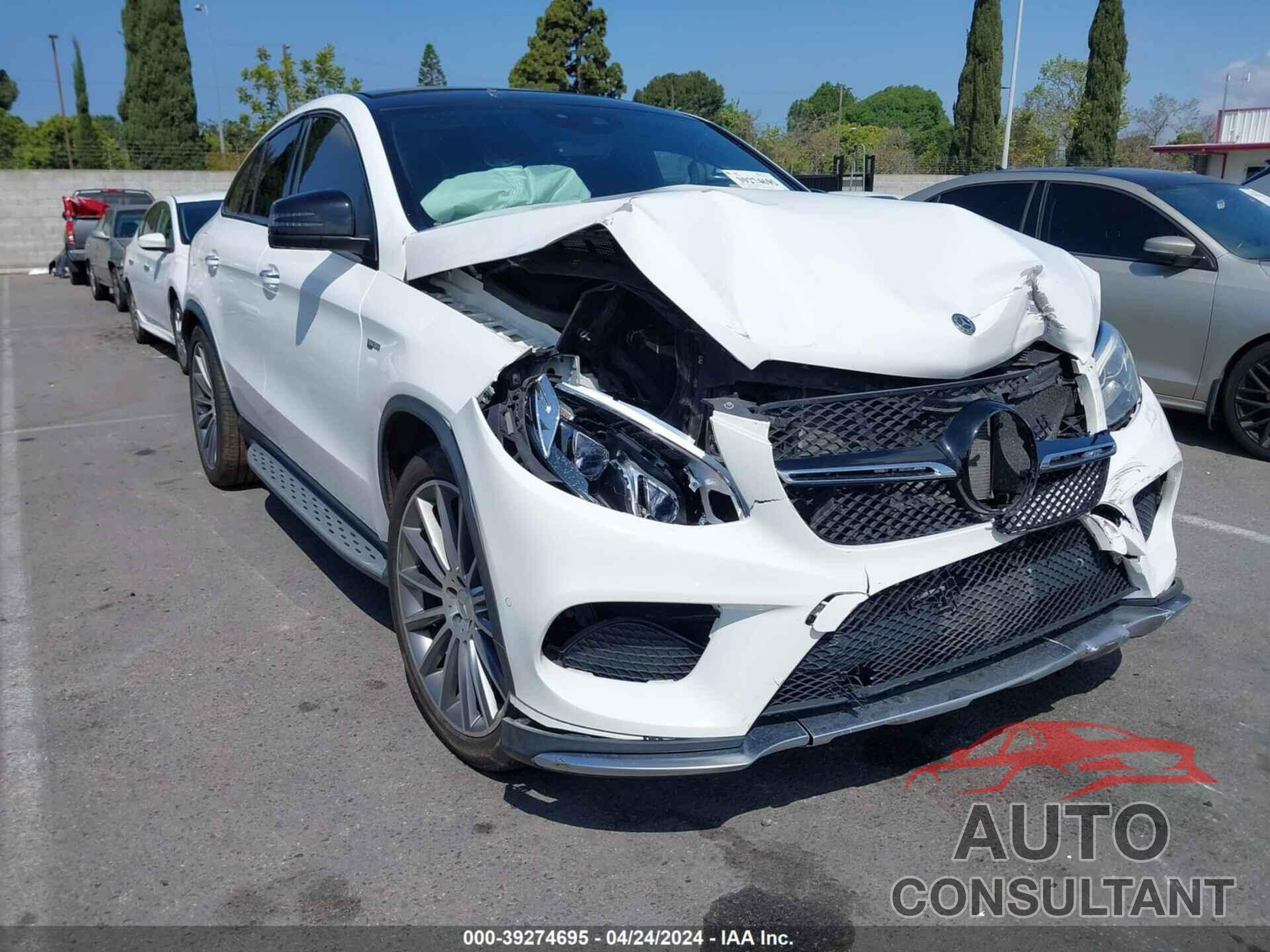 MERCEDES-BENZ AMG GLE 43 COUPE 2017 - 4JGED6EB2HA078997
