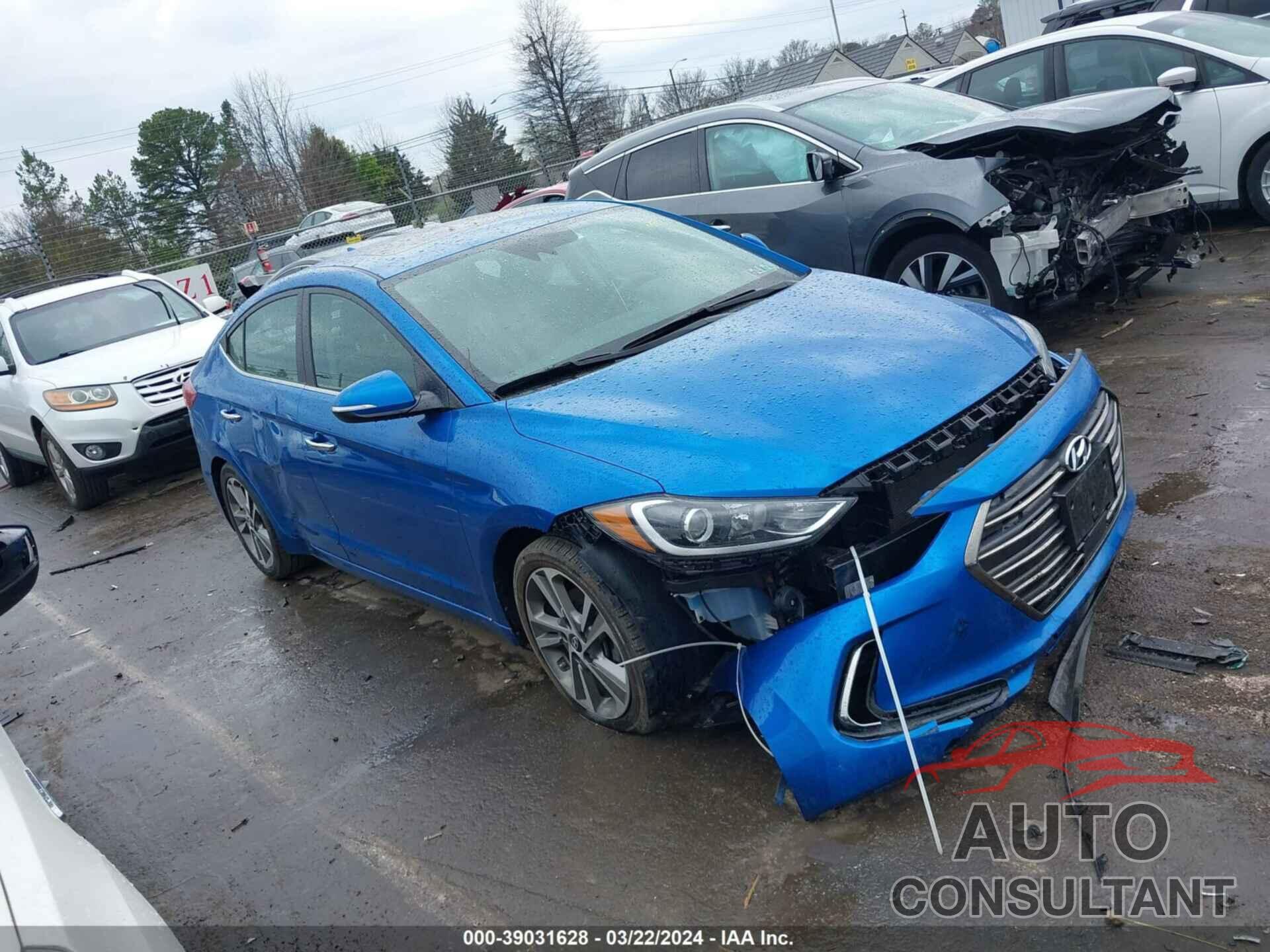 HYUNDAI ELANTRA 2017 - 5NPD84LF8HH120306