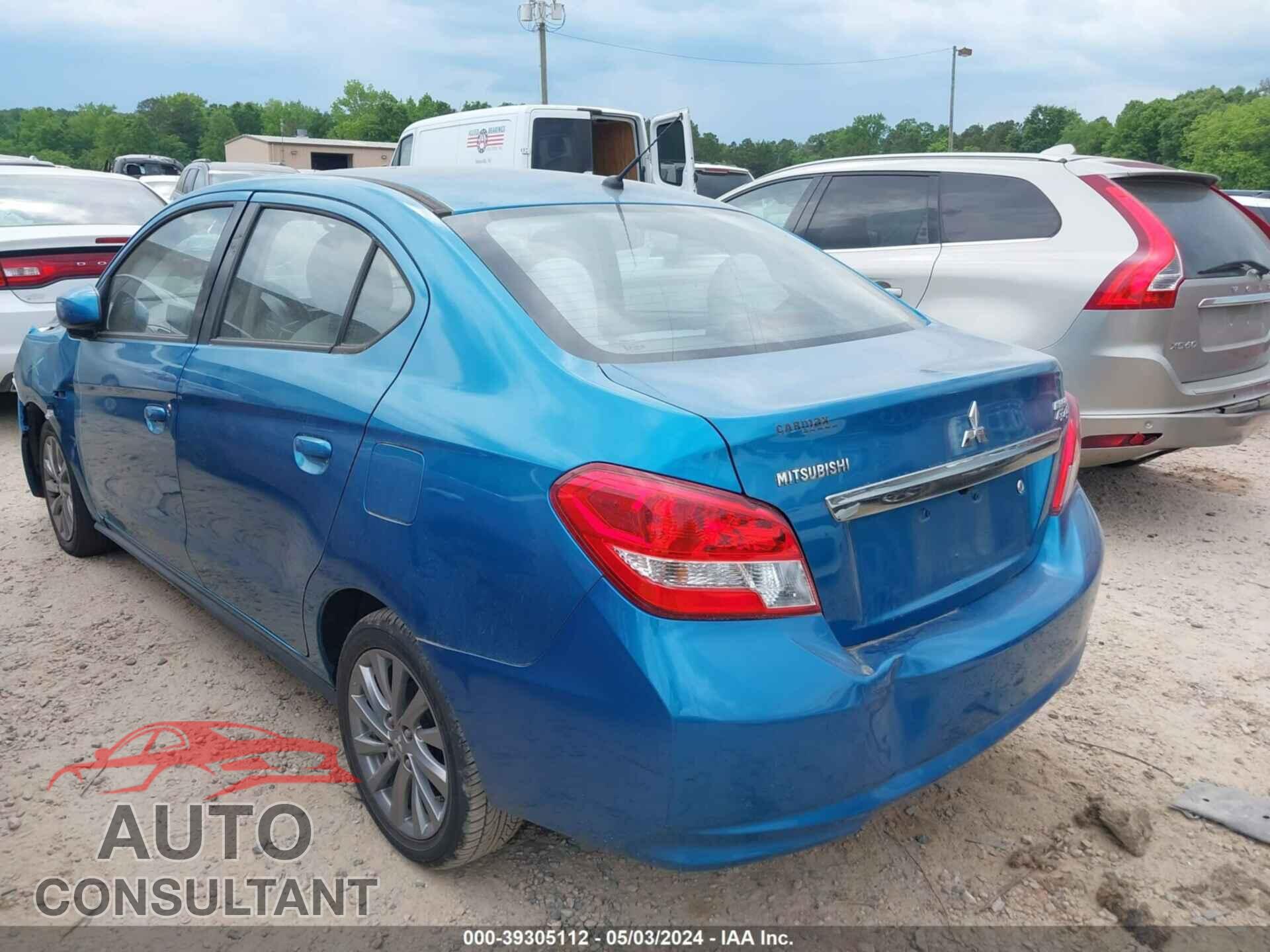 MITSUBISHI MIRAGE 2019 - ML32F3FJ7KHF08534