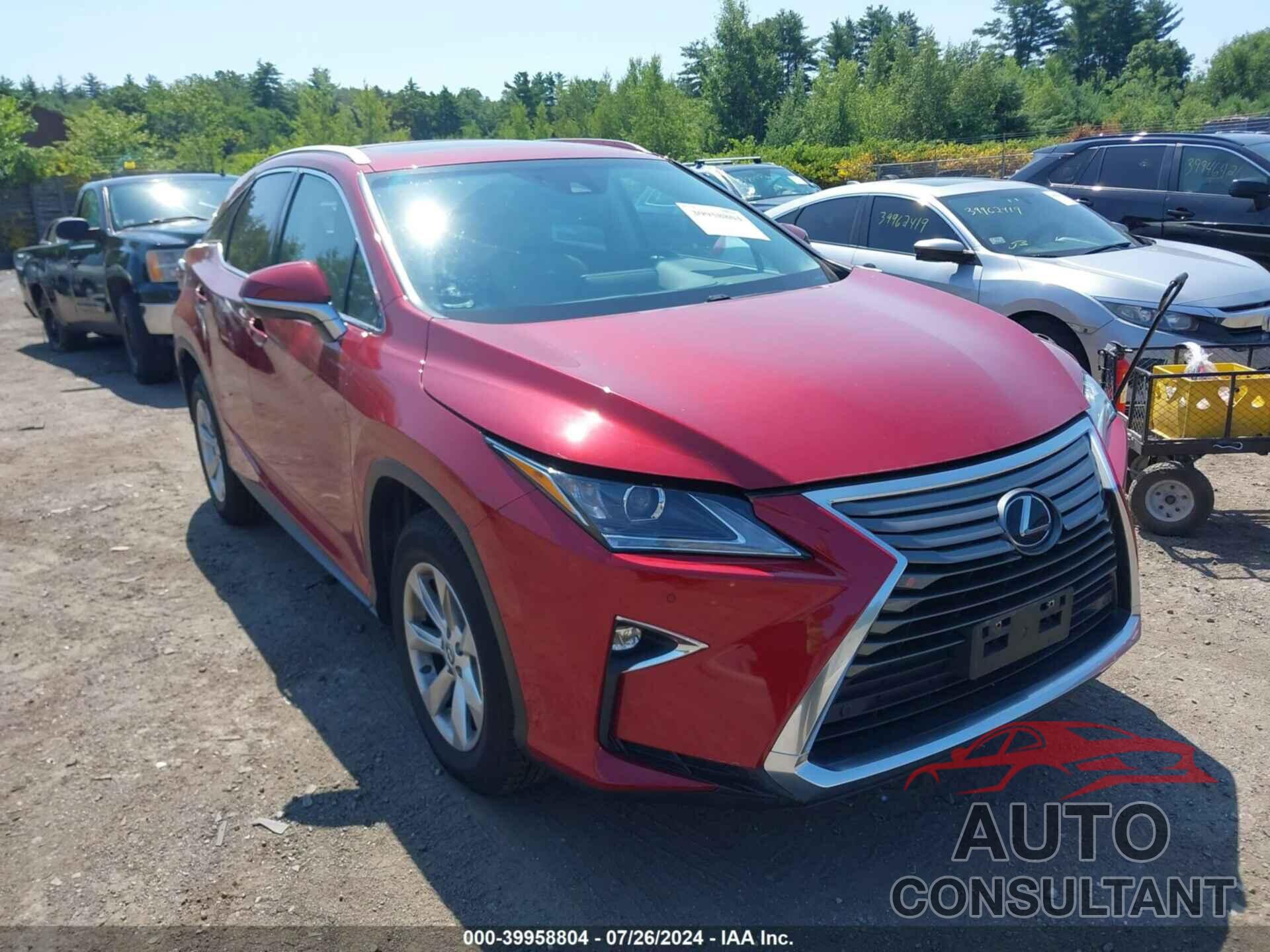 LEXUS RX 350 2019 - 2T2BZMCA1KC175176