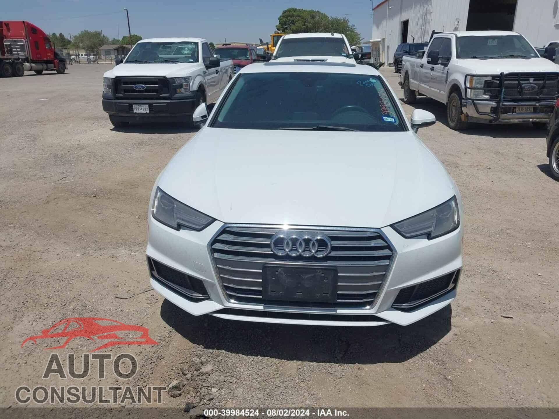 AUDI A4 2019 - WAUGMAF48KA061335