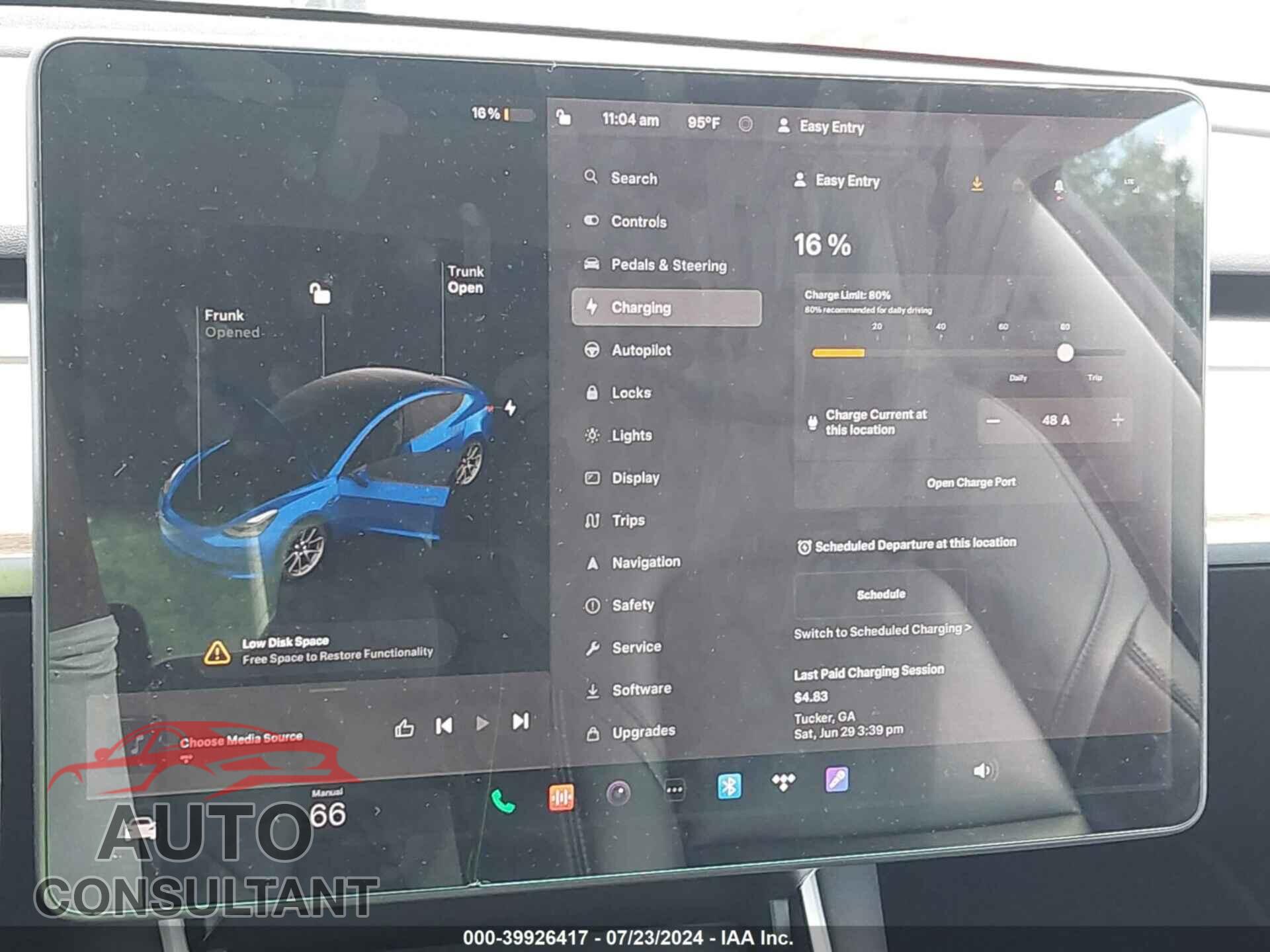 TESLA MODEL 3 2019 - 5YJ3E1EB7KF442129