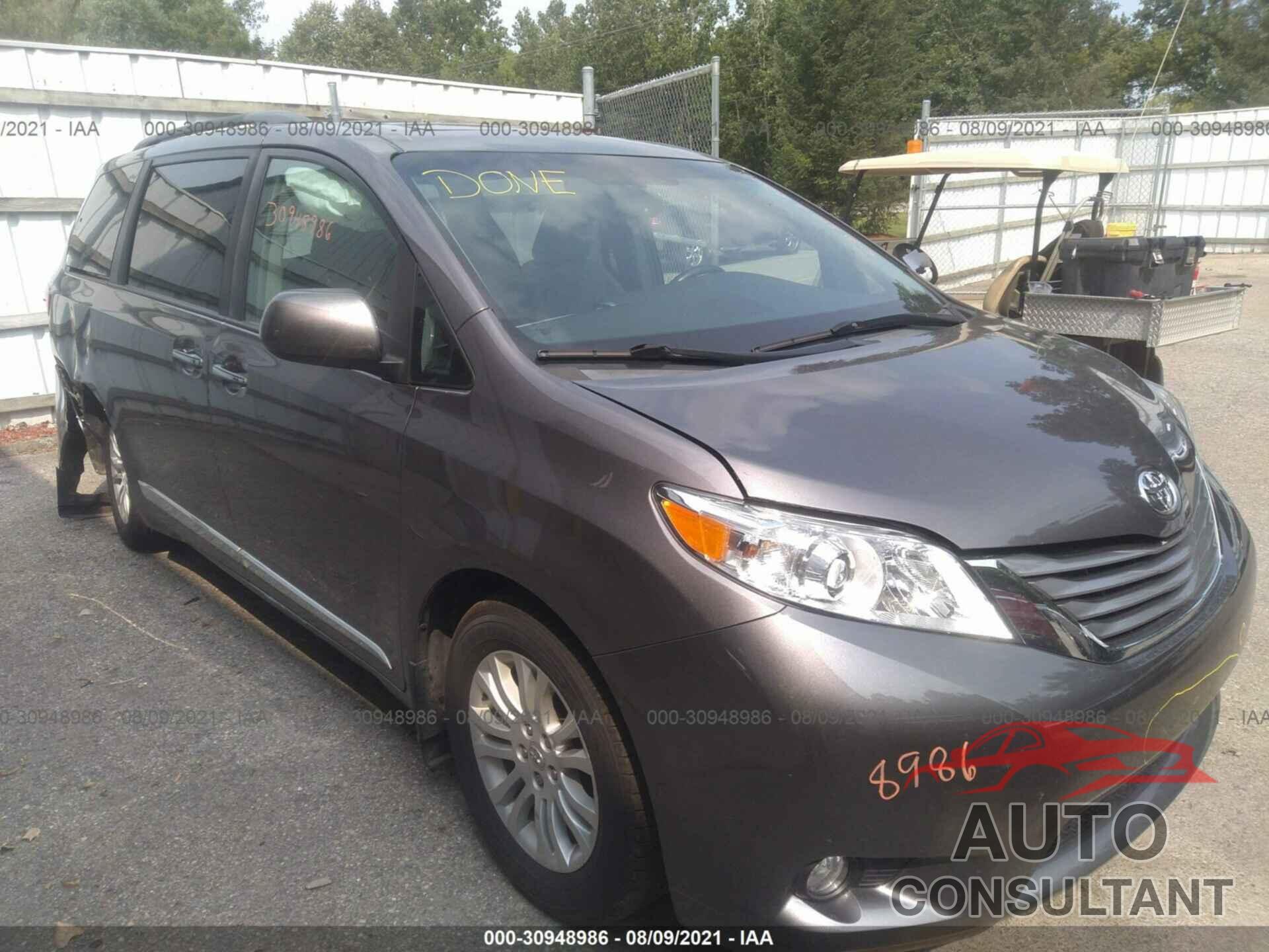 TOYOTA SIENNA 2016 - 5TDYK3DC9GS720567