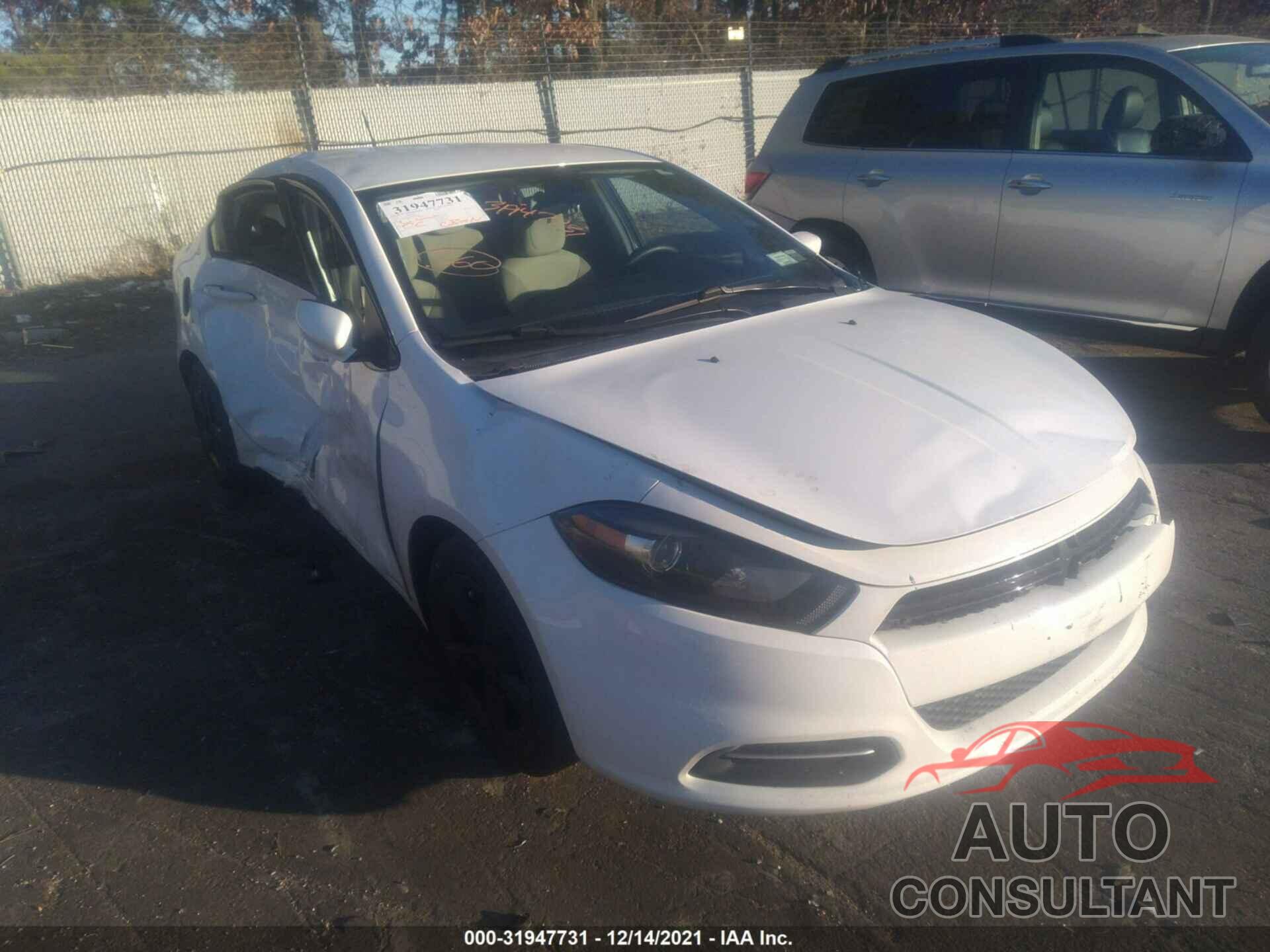 DODGE DART 2016 - 1C3CDFBB6GD540334