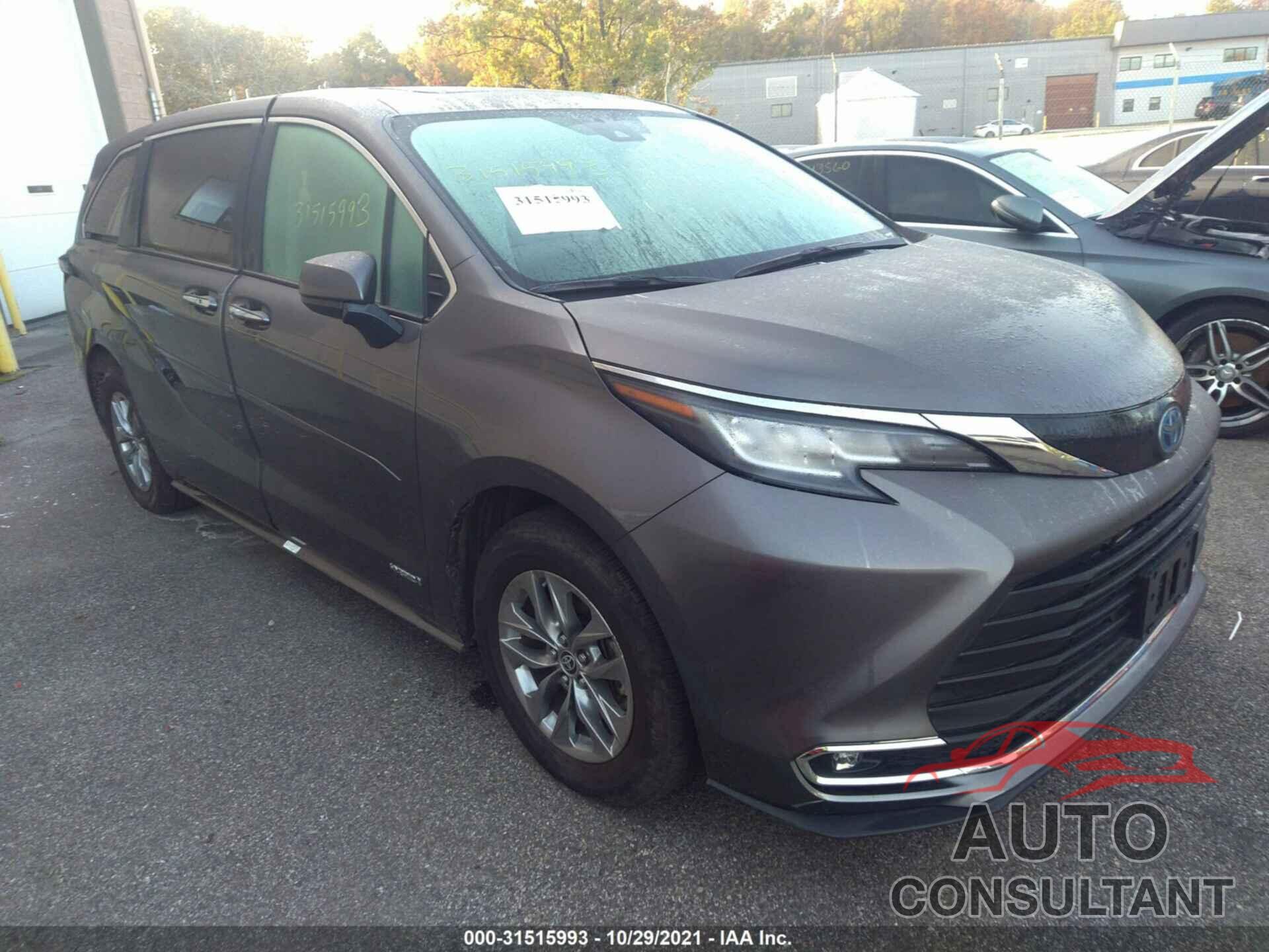 TOYOTA SIENNA 2021 - 5TDYSKFC2MS008288