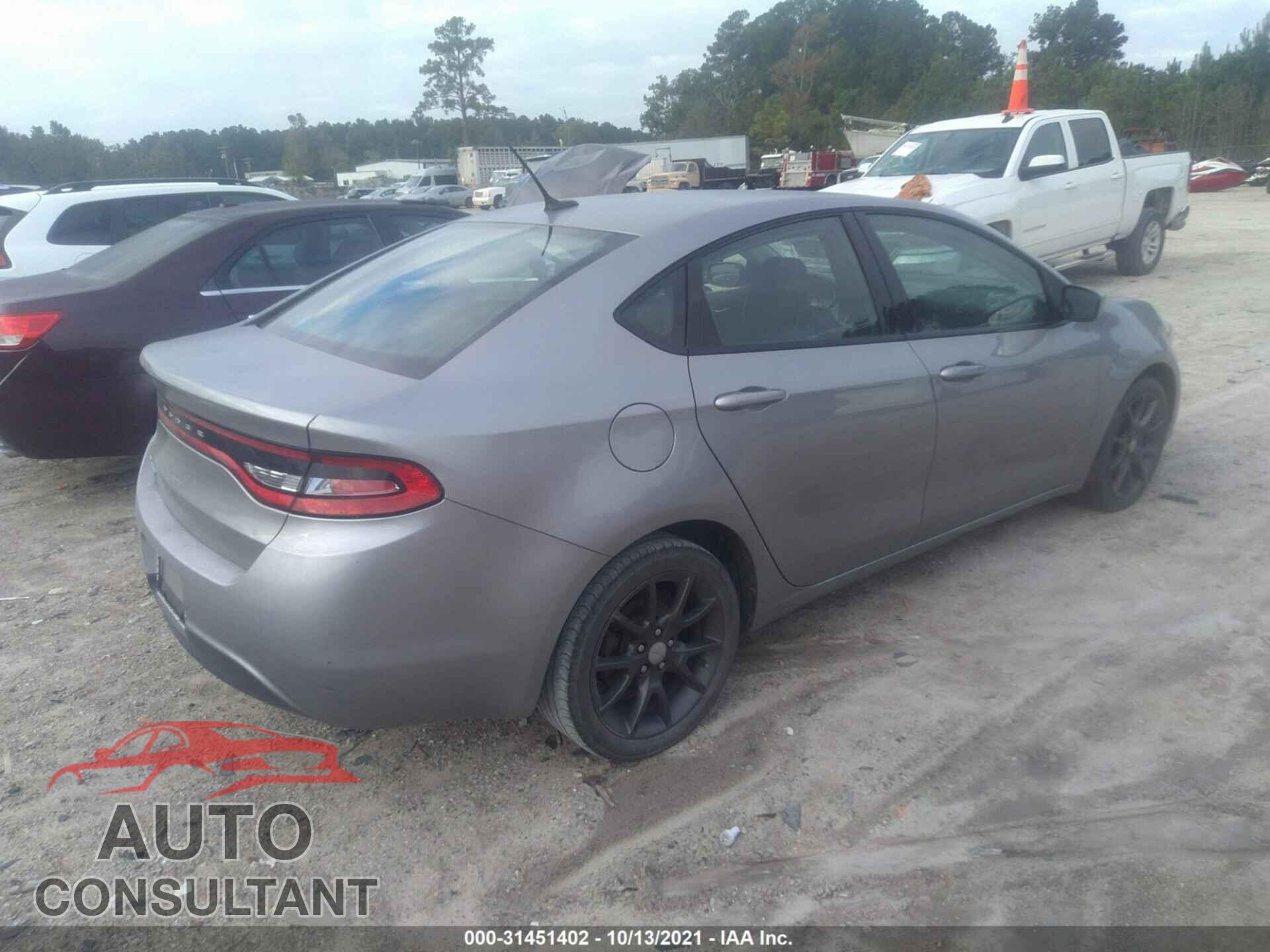 DODGE DART 2016 - 1C3CDFAA5GD607742