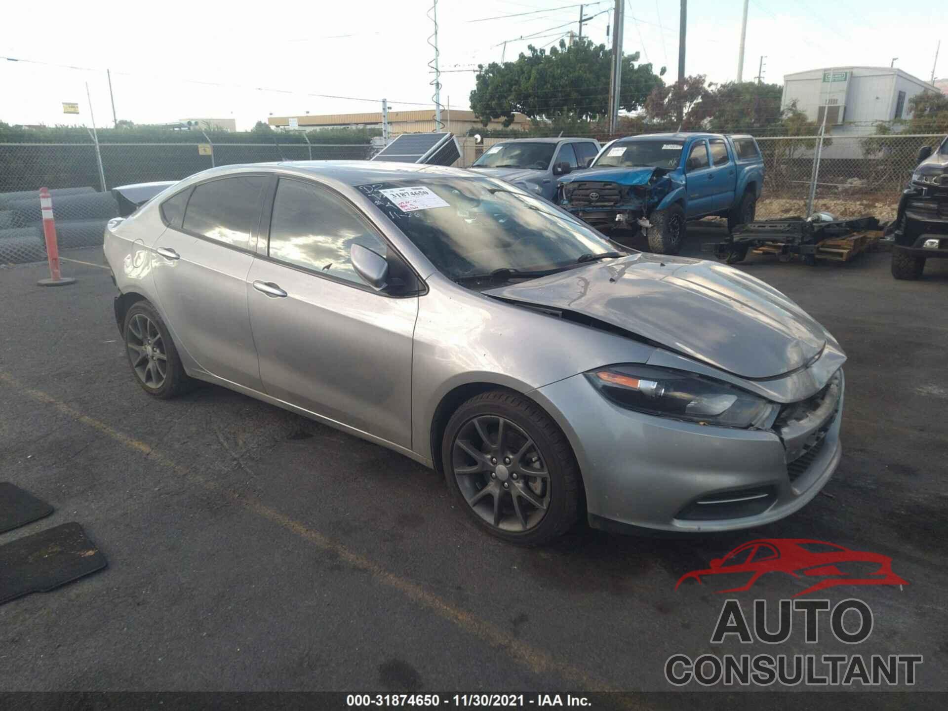 DODGE DART 2016 - 1C3CDFAA4GD656771