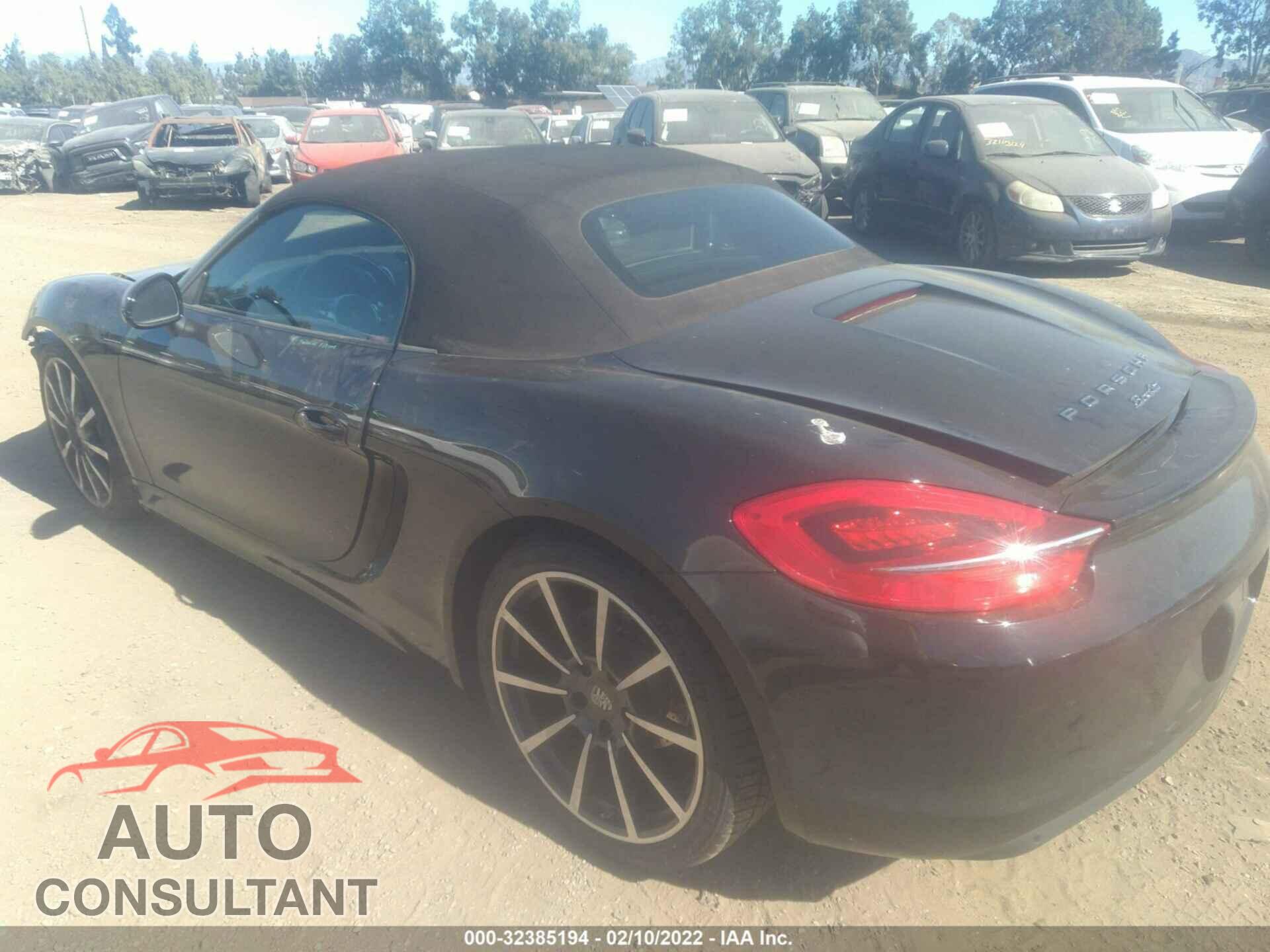 PORSCHE BOXSTER 2016 - WP0CA2A81GS120334