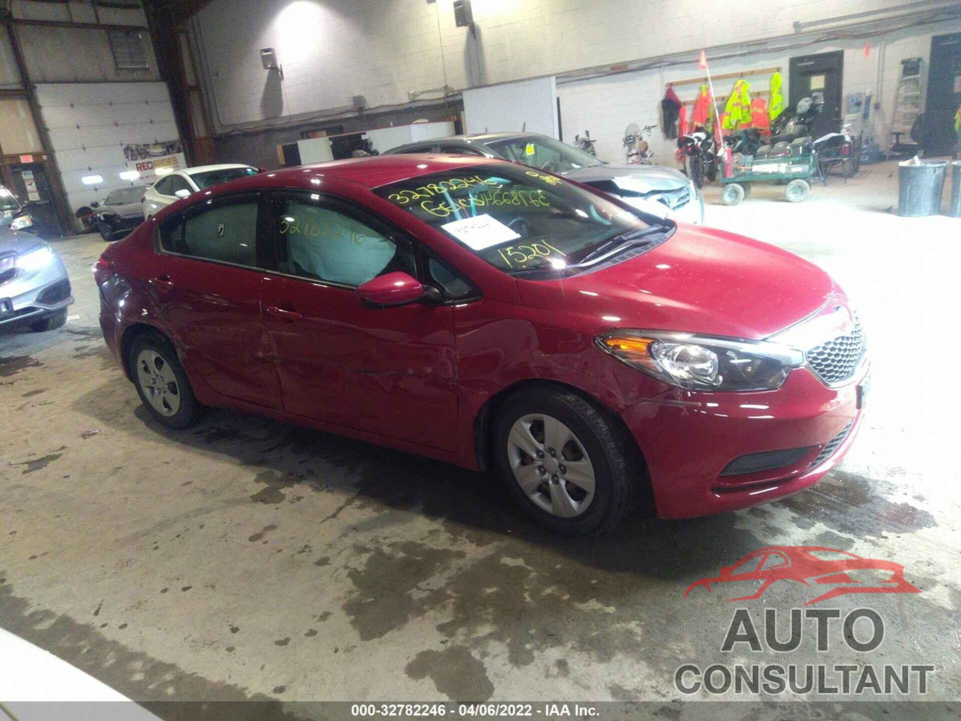 KIA FORTE 2016 - KNAFK4A63G5511260