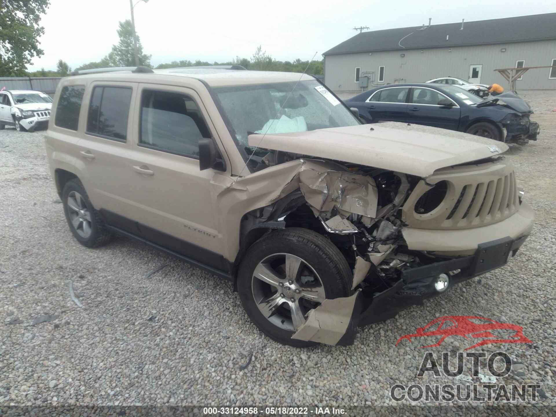 JEEP PATRIOT 2017 - 1C4NJRFB1HD162482