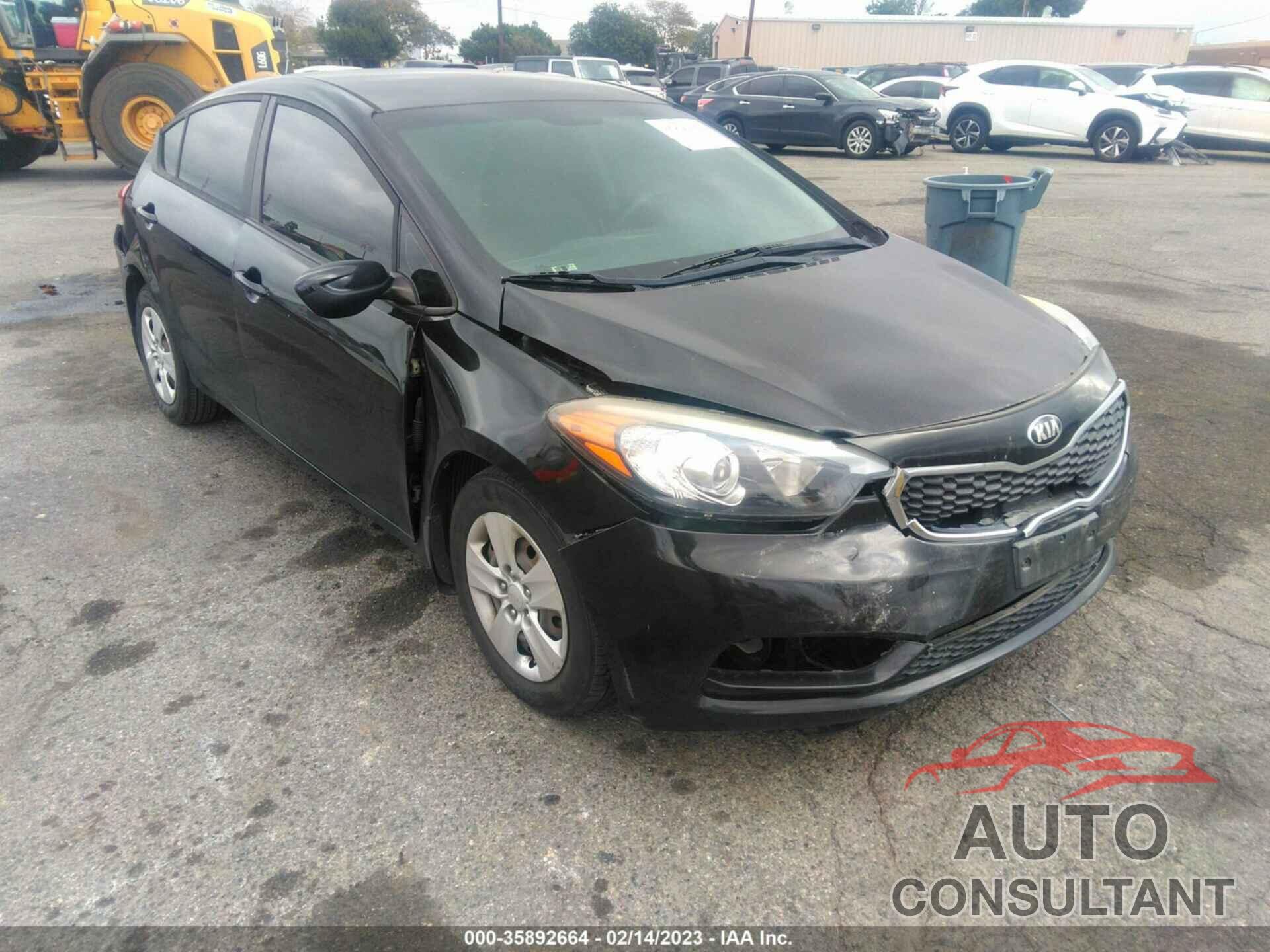 KIA FORTE 2016 - KNAFK4A67G5539353