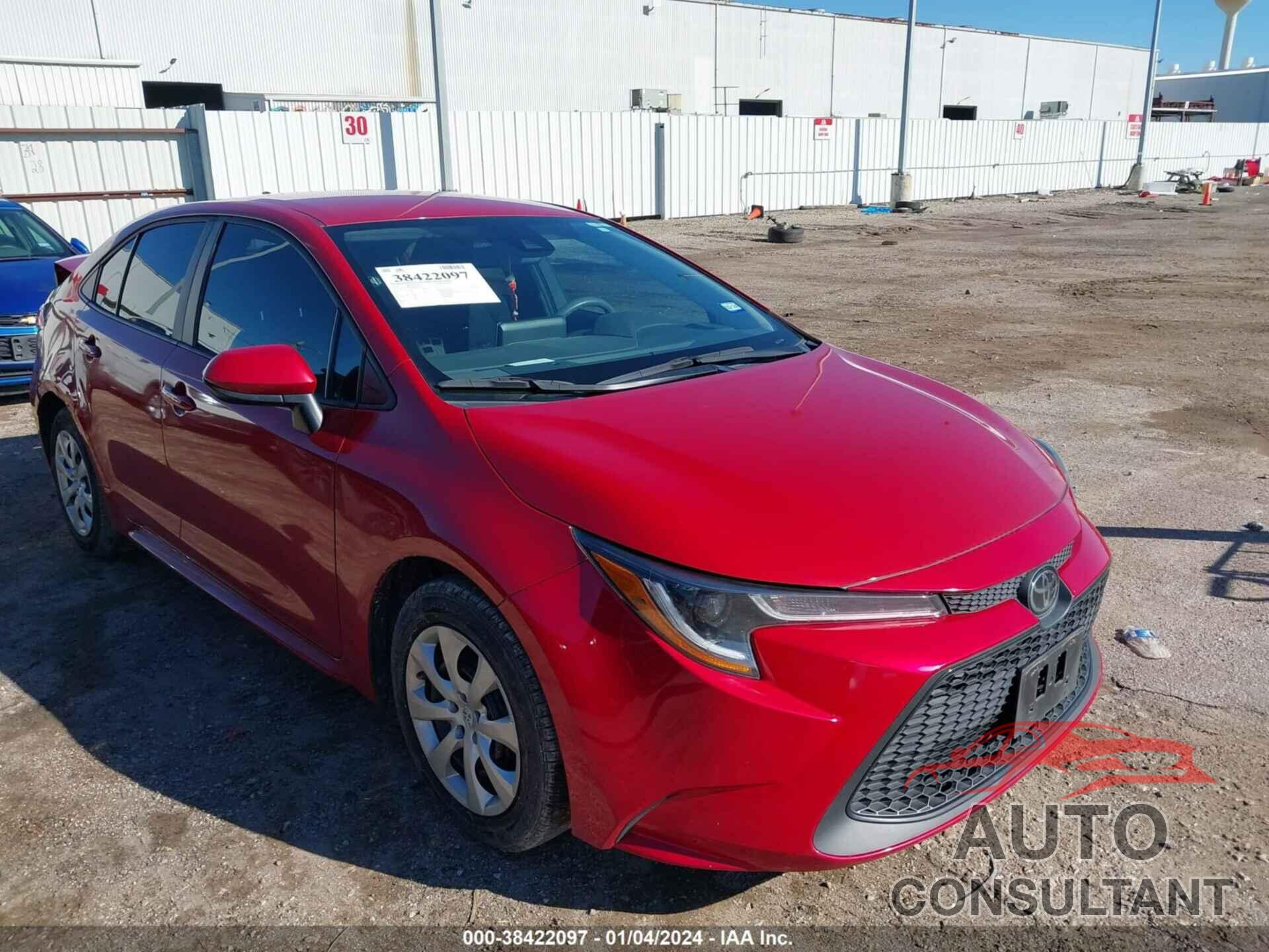 TOYOTA COROLLA 2021 - 5YFEPMAE0MP265290
