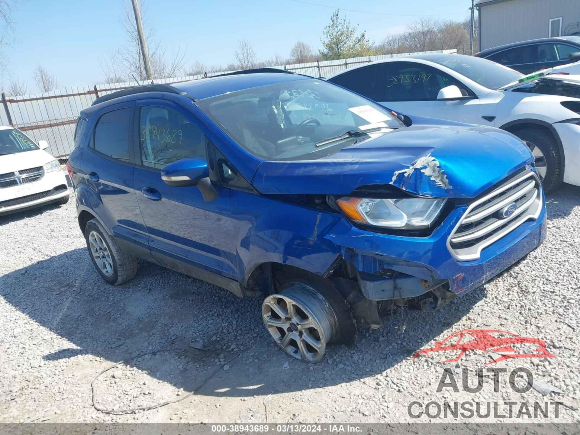 FORD ECOSPORT 2018 - MAJ6P1UL1JC248957