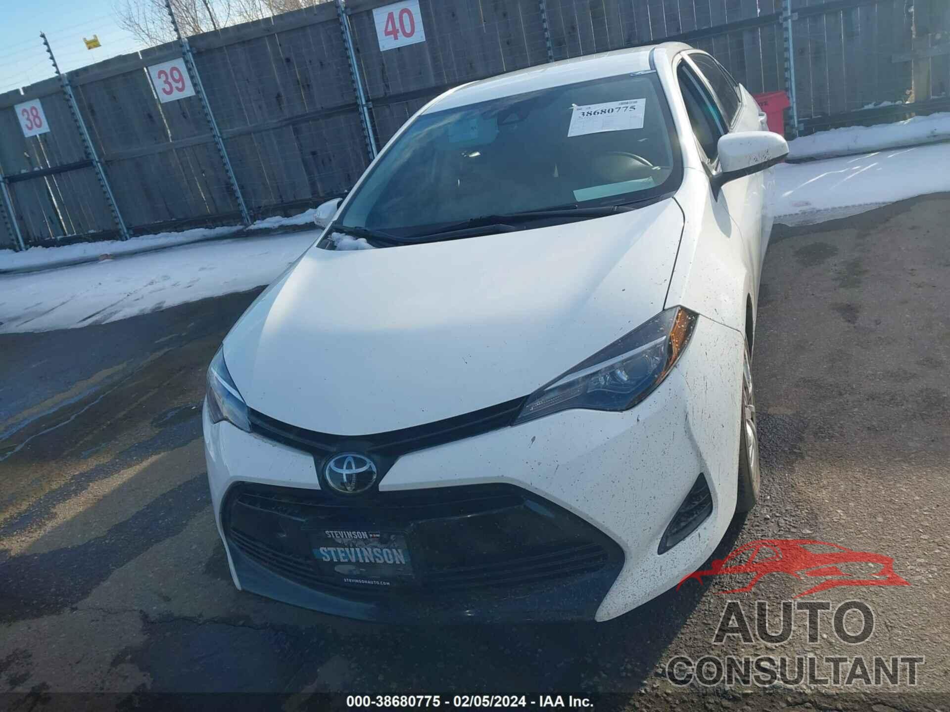 TOYOTA COROLLA 2019 - 5YFBURHE1KP935716