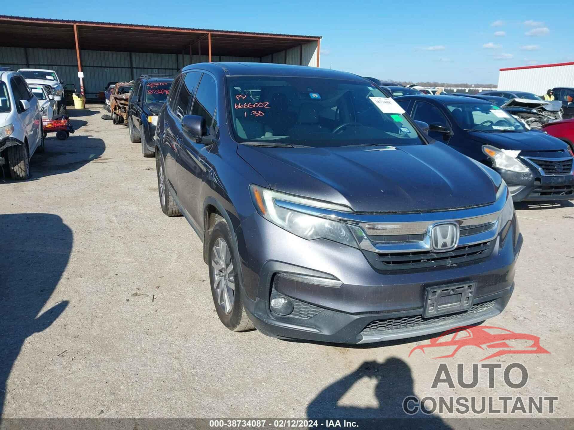 HONDA PILOT 2019 - 5FNYF5H51KB024732