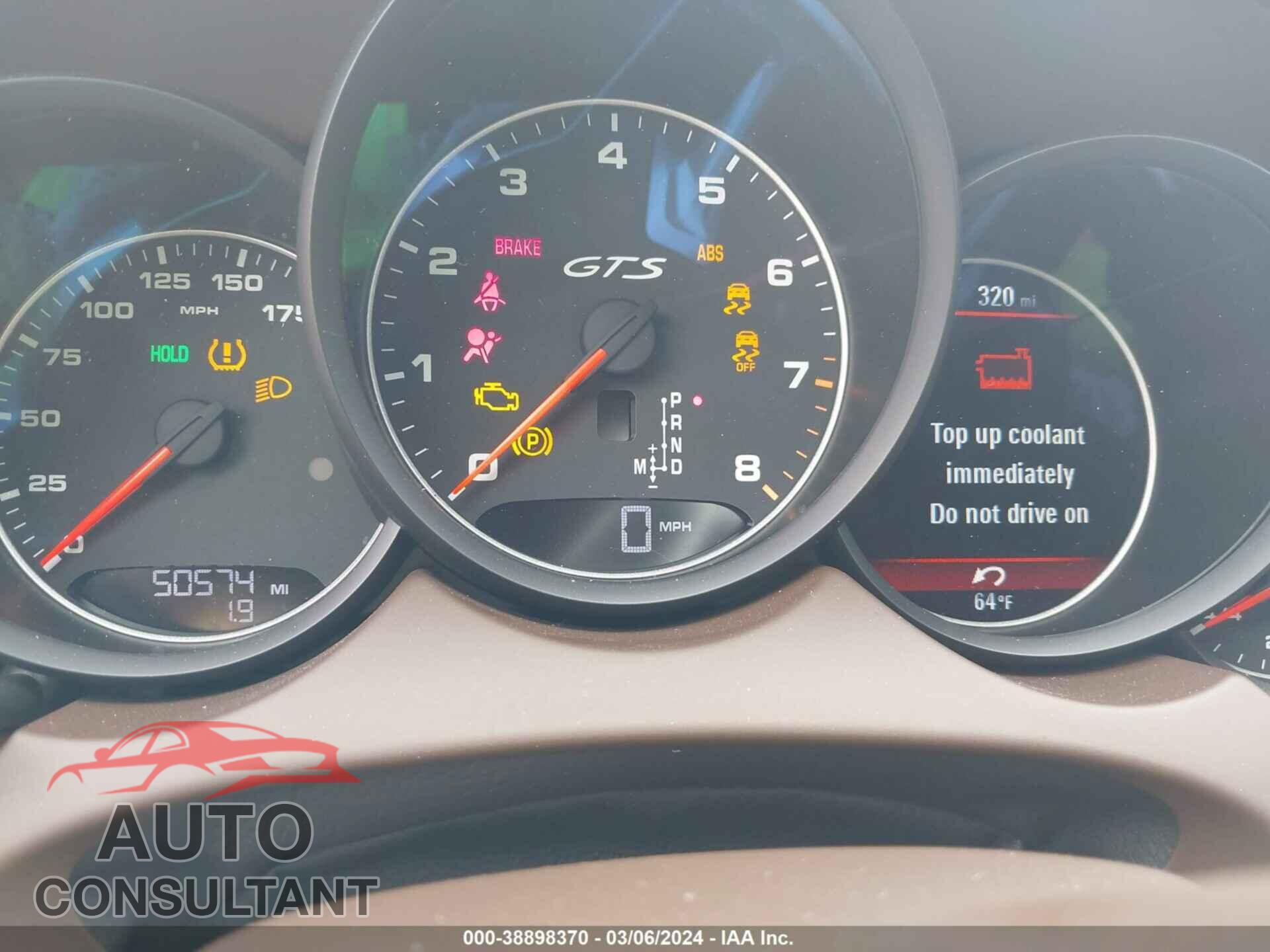 PORSCHE CAYENNE 2016 - WP1AD2A22GLA71308