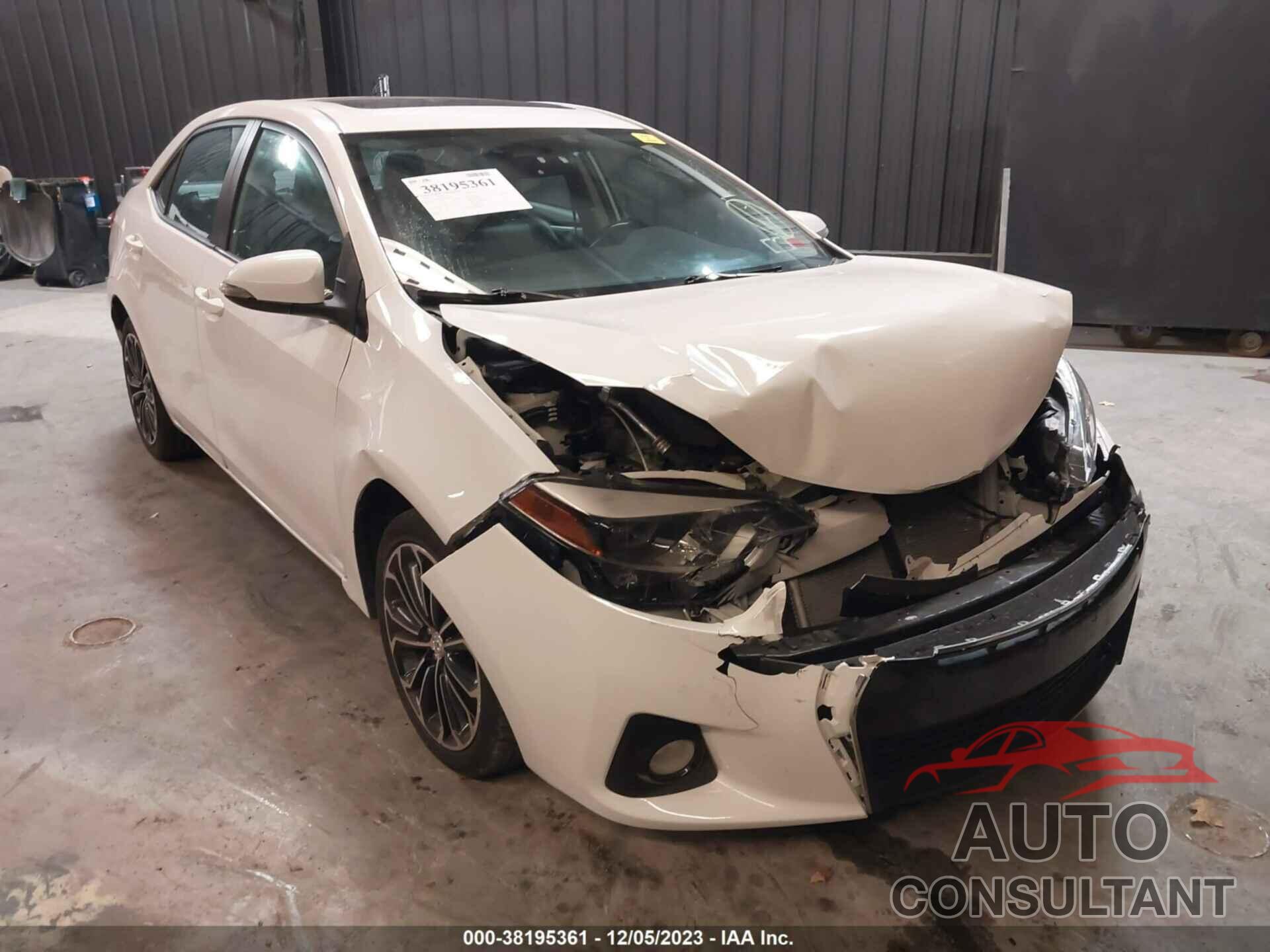 TOYOTA COROLLA 2016 - 2T1BURHE2GC614453