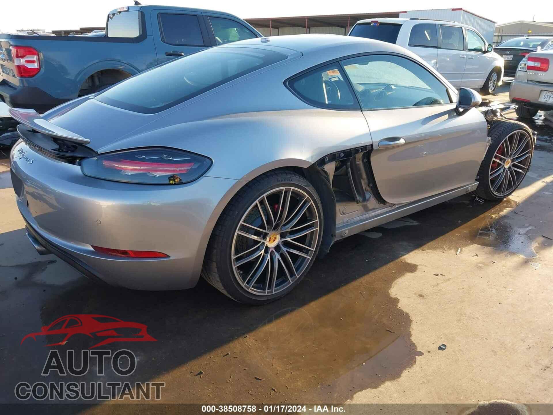 PORSCHE 718 CAYMAN 2017 - WP0AB2A89HK285148