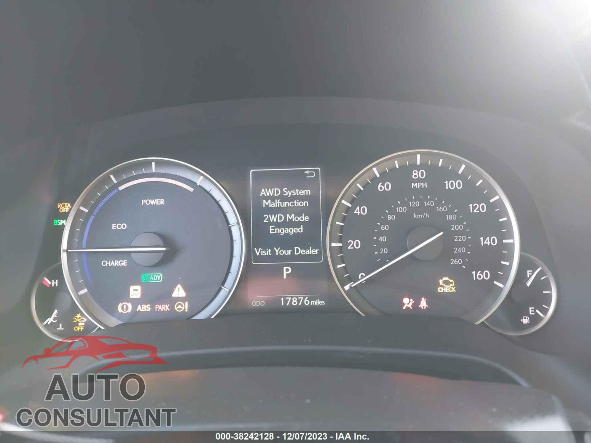 LEXUS RX 450H 2021 - 2T2HGMDA3MC069667