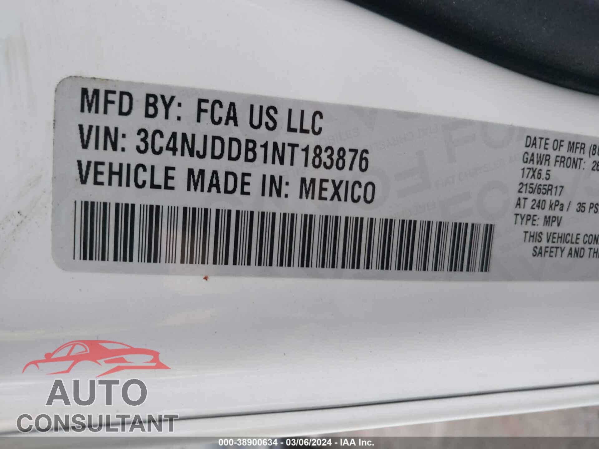 JEEP COMPASS 2022 - 3C4NJDDB1NT183876