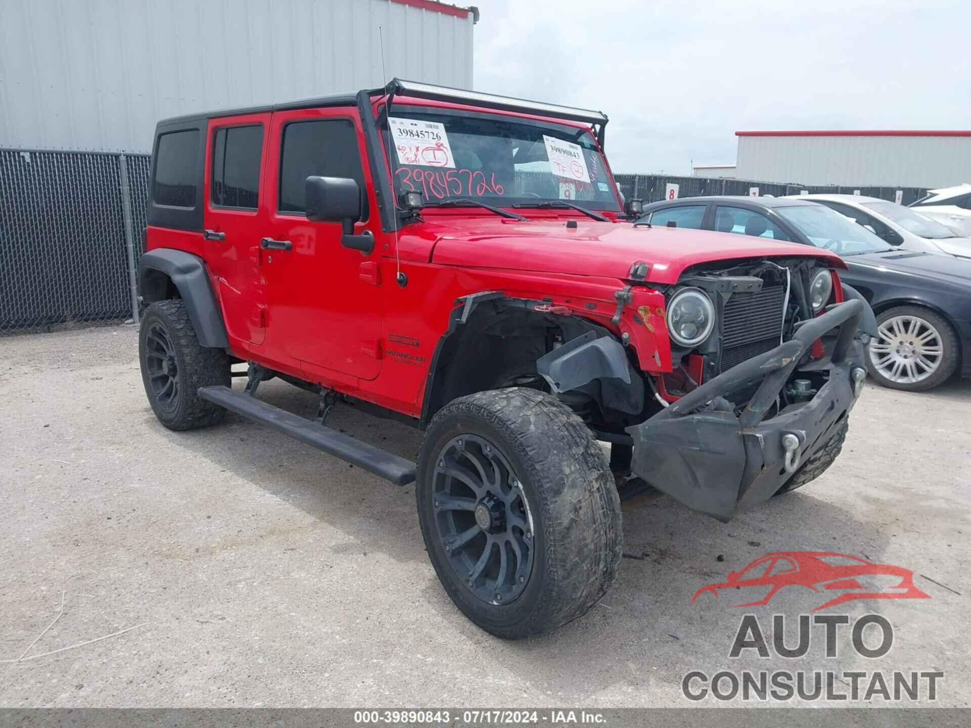 JEEP WRANGLER UNLIMITED 2016 - 1C4BJWDG5GL295069