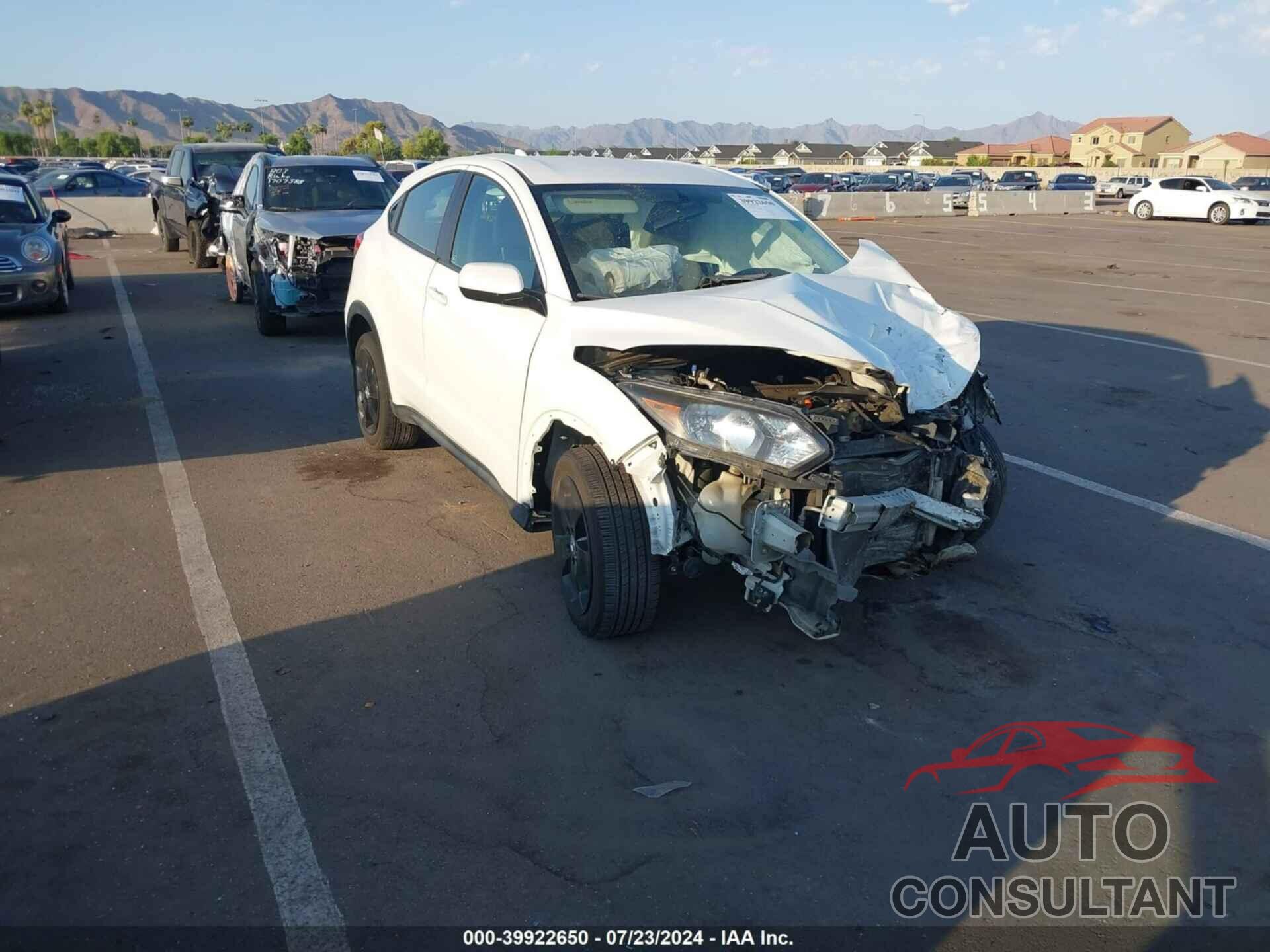 HONDA HR-V 2016 - 3CZRU5H35GM735162