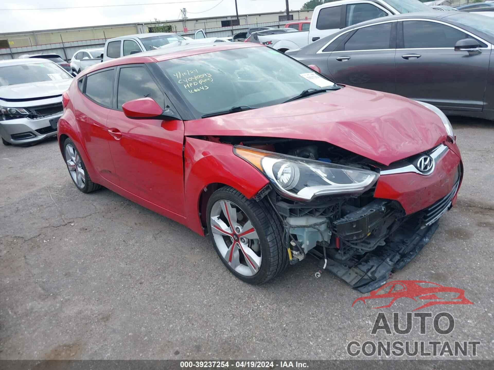 HYUNDAI VELOSTER 2017 - KMHTC6AD6HU324482