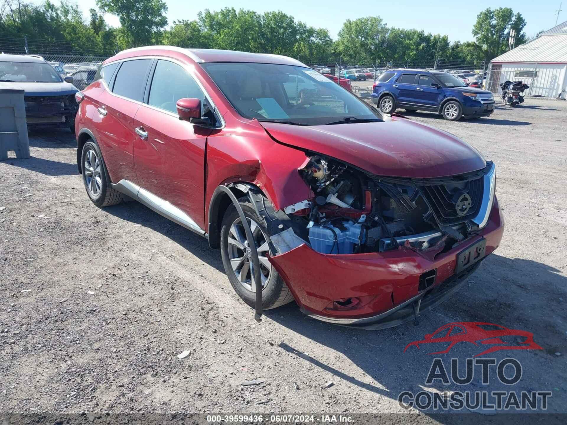 NISSAN MURANO 2018 - 5N1AZ2MHXJN138621