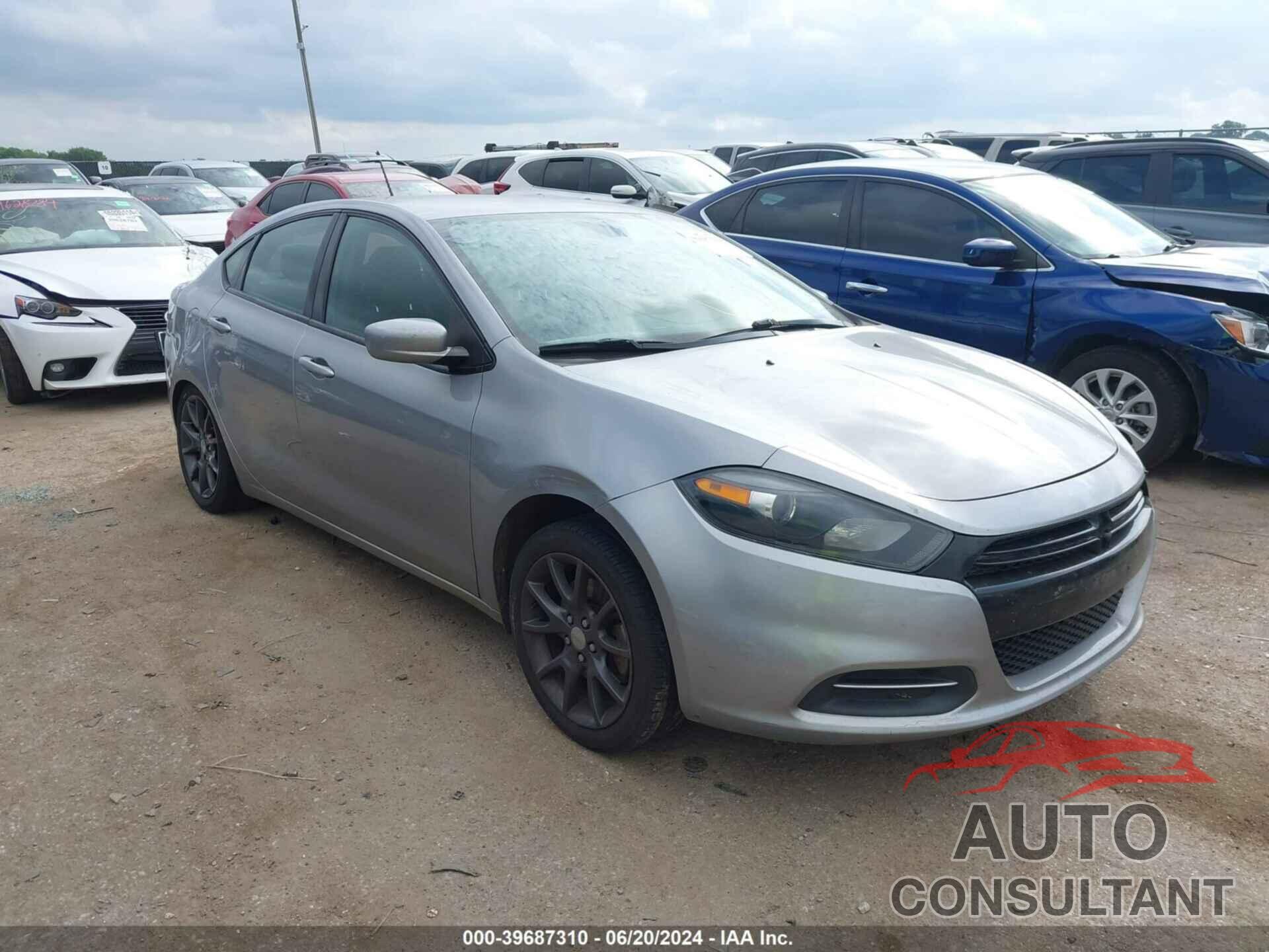 DODGE DART 2016 - 1C3CDFAA5GD643706