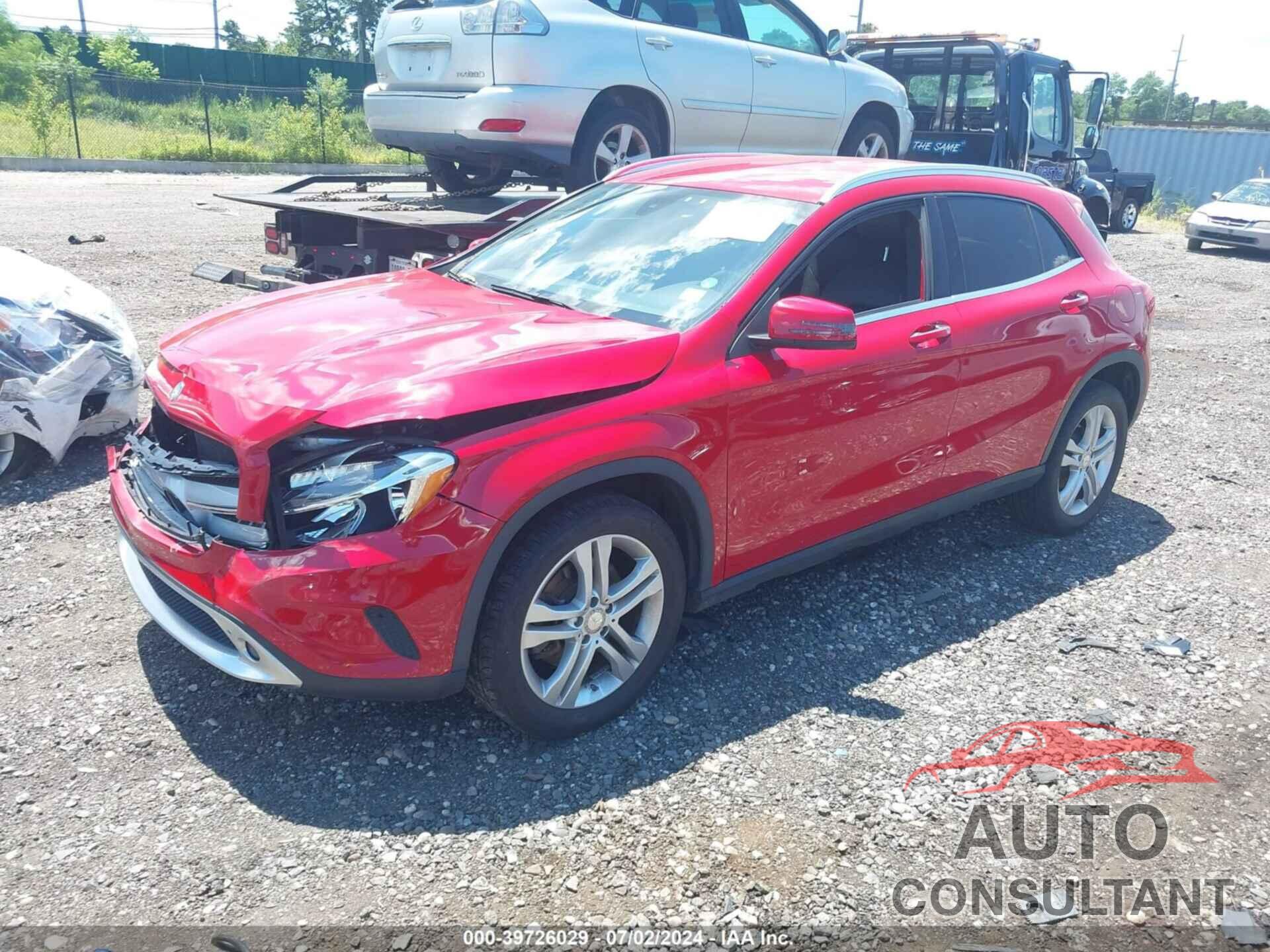MERCEDES-BENZ GLA 250 2016 - WDCTG4EB6GJ205153