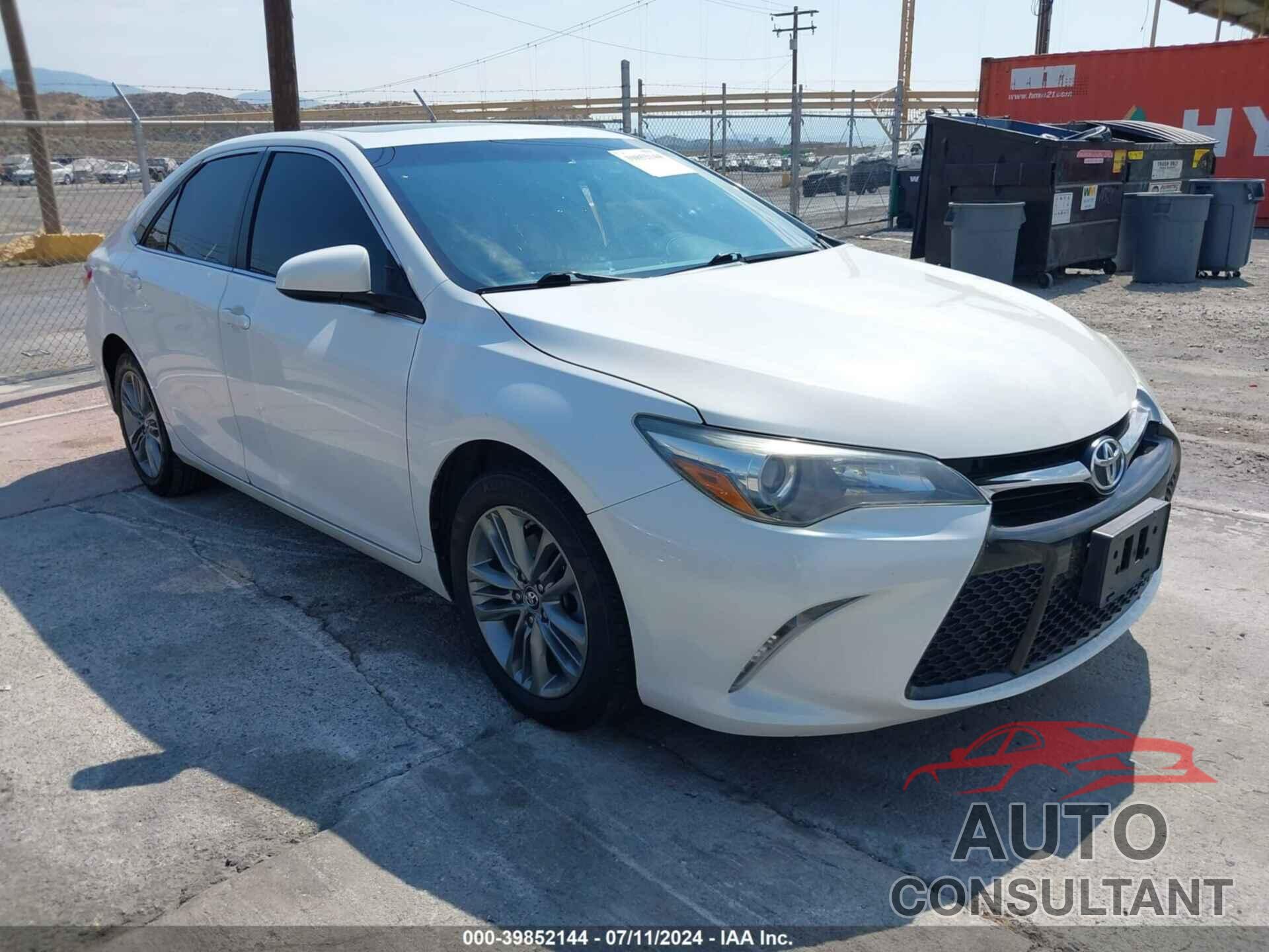 TOYOTA CAMRY 2017 - 4T1BF1FK1HU292585
