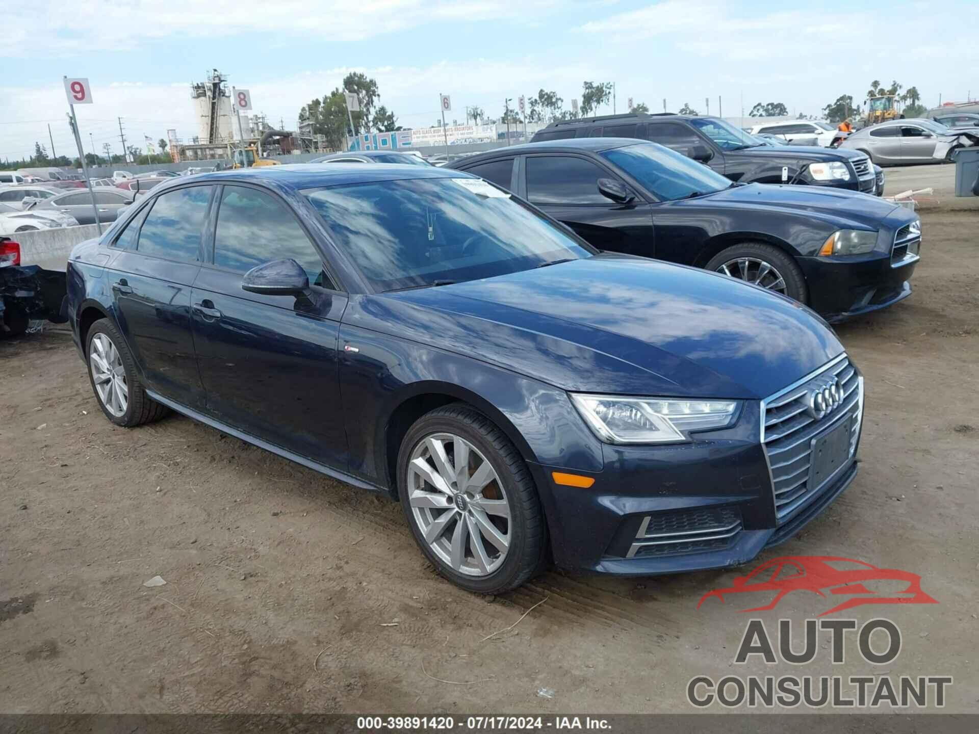 AUDI A4 2018 - WAUKMAF45JA130099