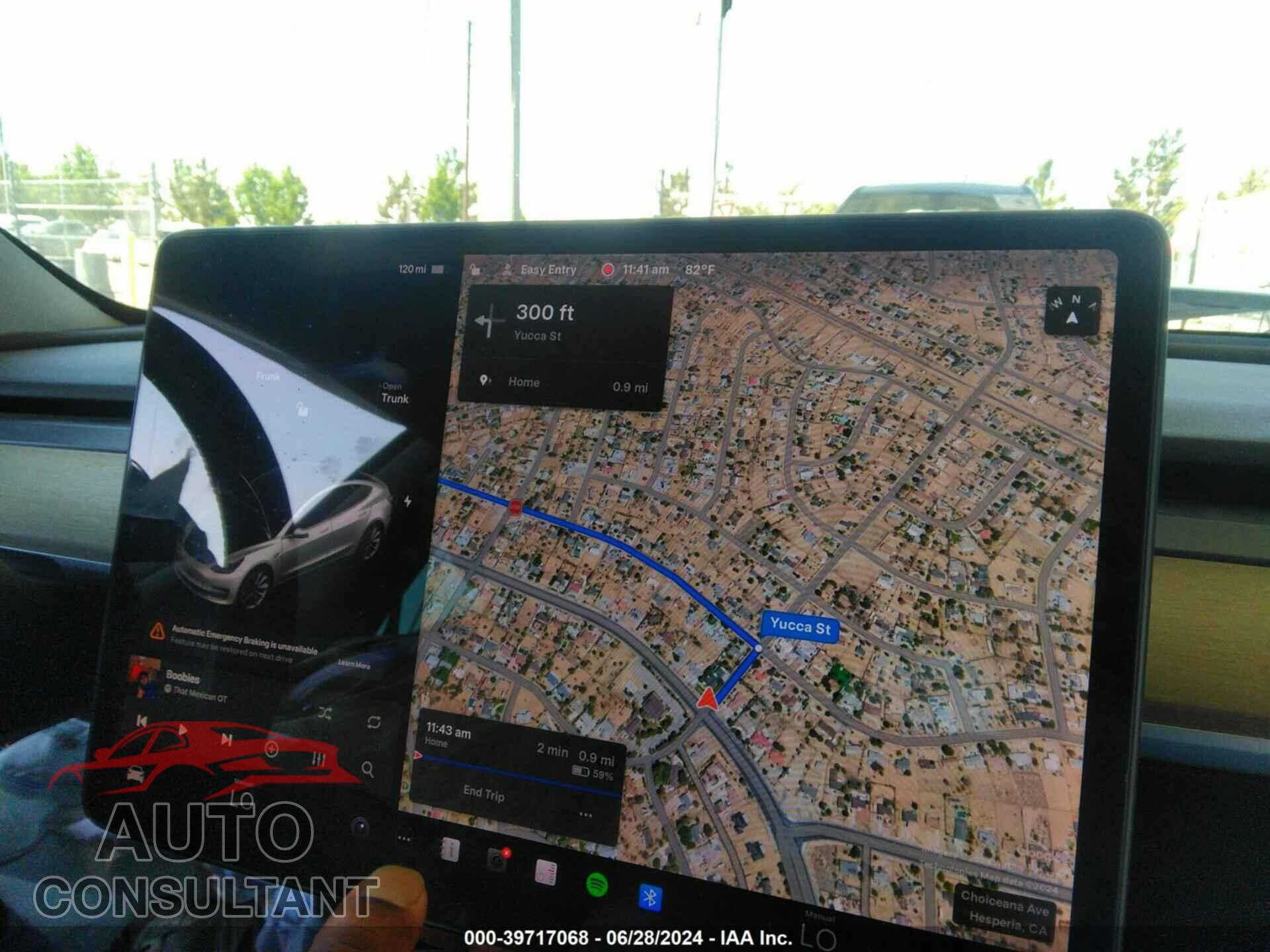 TESLA MODEL 3 2019 - 5YJ3E1EA6KF449368