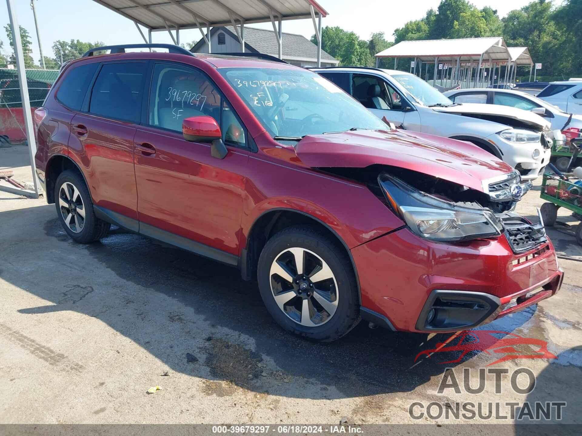 SUBARU FORESTER 2018 - JF2SJAGC1JH512186