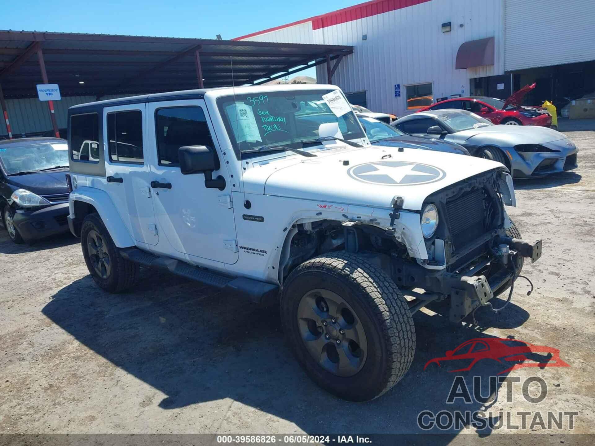 JEEP WRANGLER UNLIMITED 2017 - 1C4BJWDG1HL571796