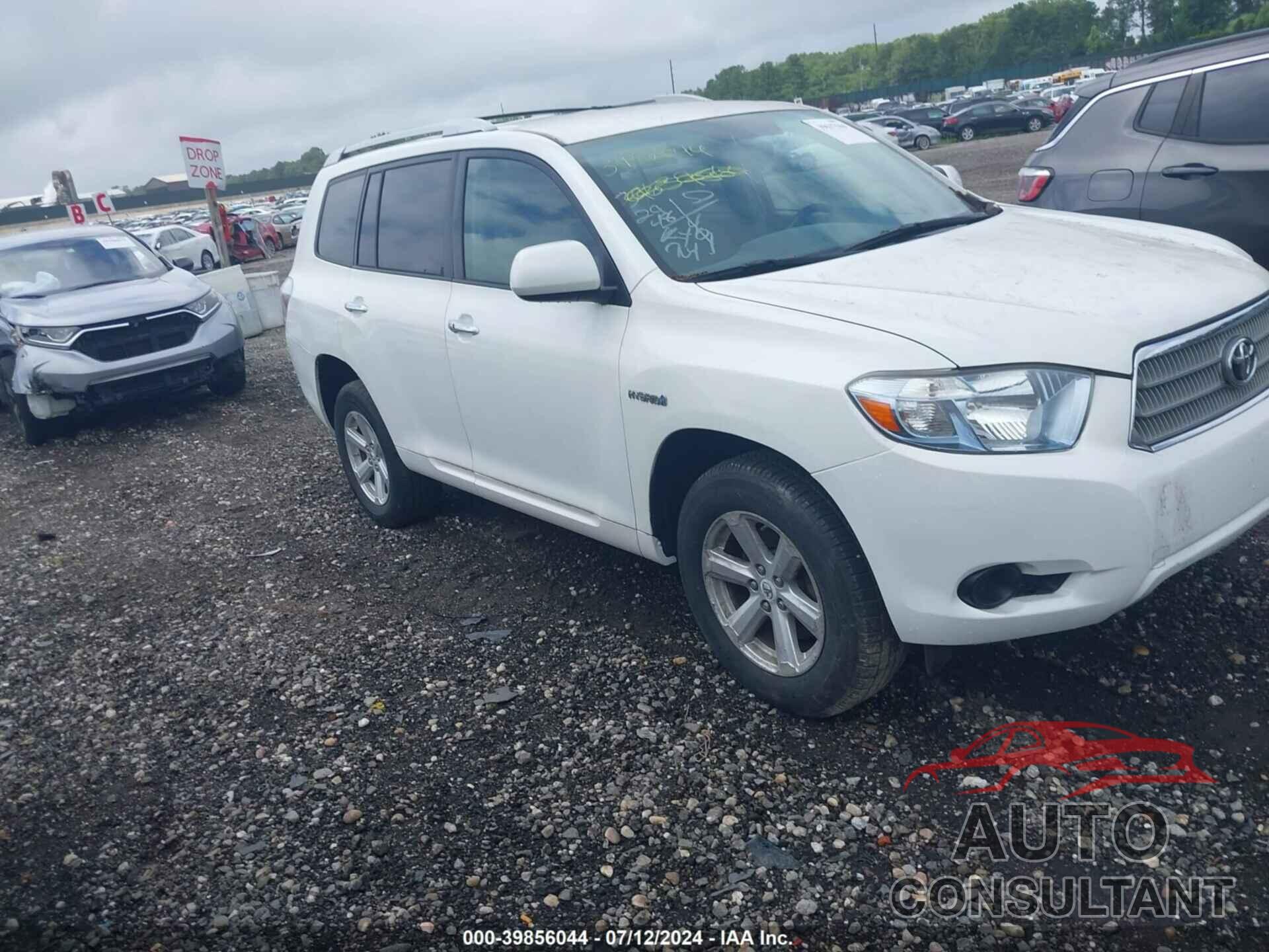 TOYOTA HIGHLANDER HYBRID 2009 - JTEEW41A192037008