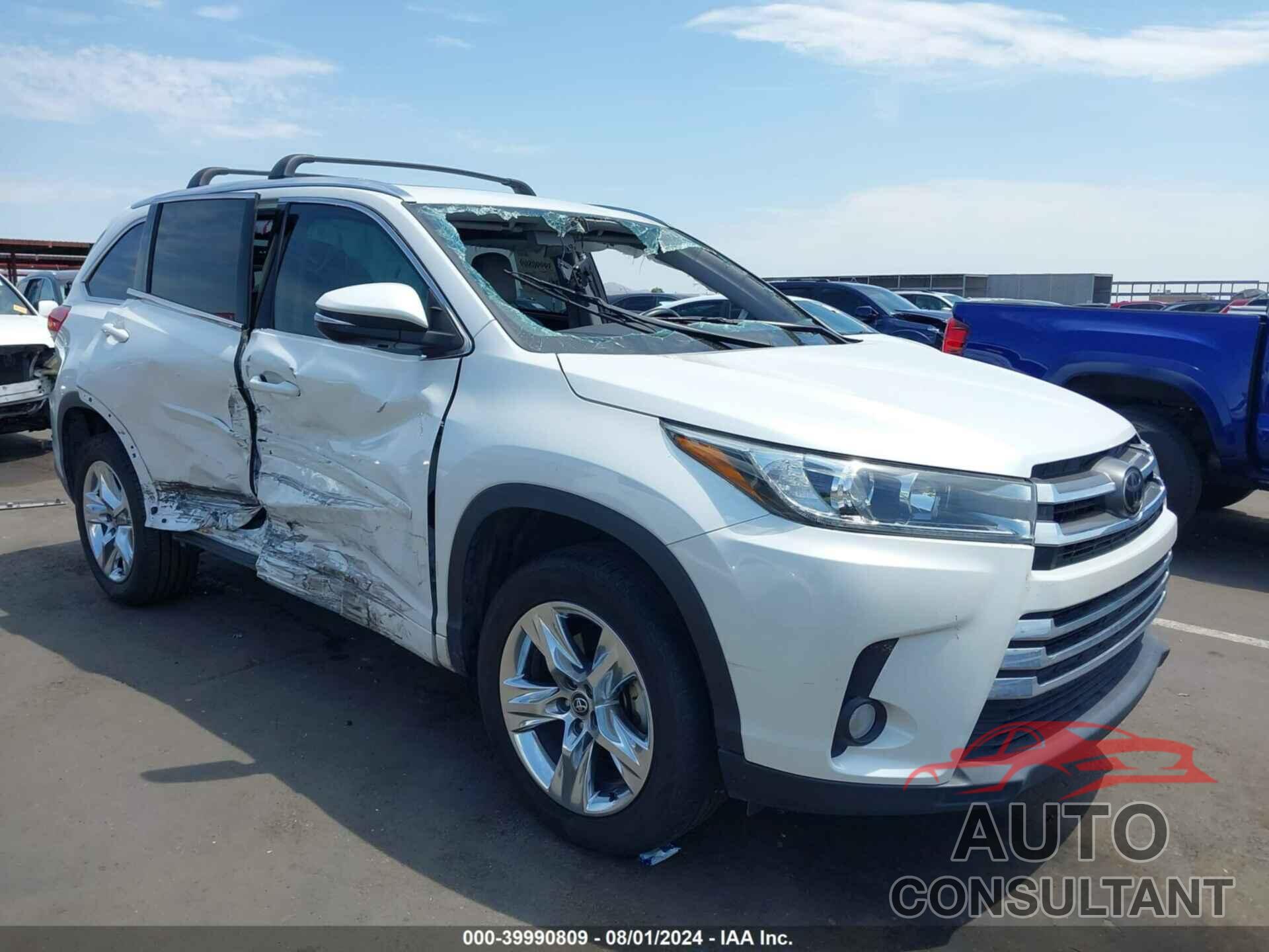 TOYOTA HIGHLANDER 2018 - 5TDYZRFH1JS255622