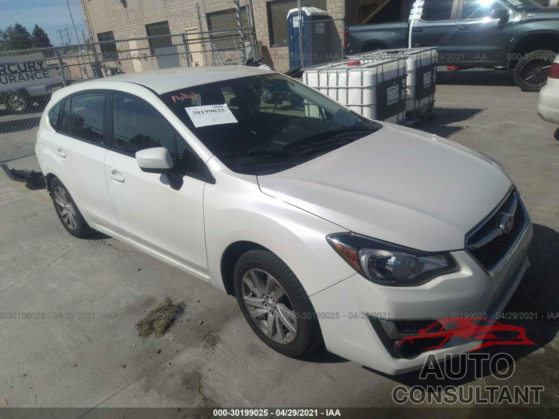 SUBARU IMPREZA WAGON 2016 - JF1GPAB62G8321590