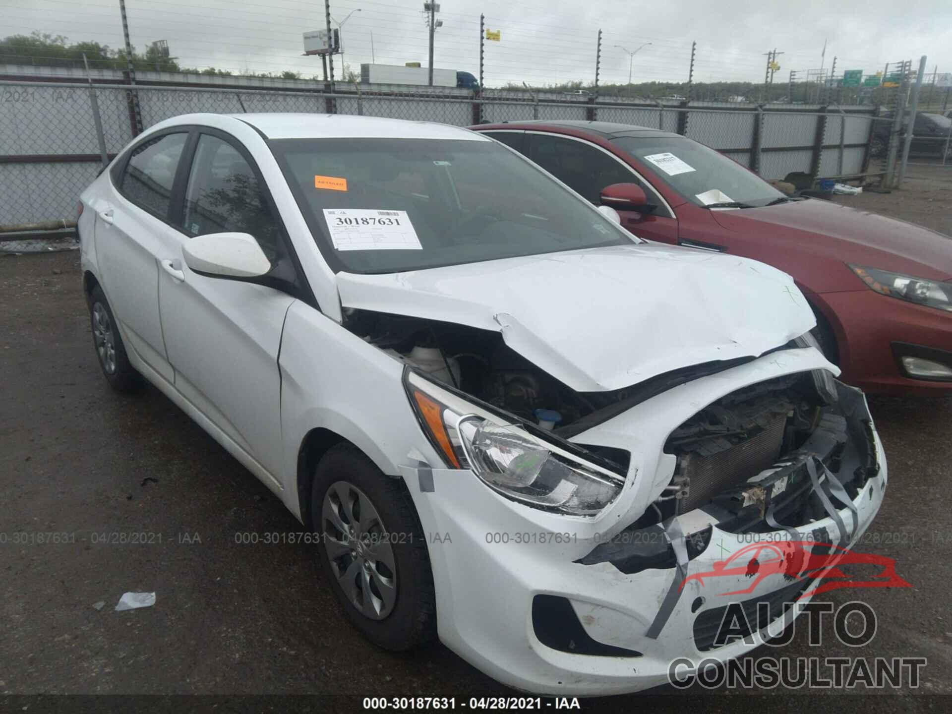 HYUNDAI ACCENT 2016 - KMHCT4AE9GU125082