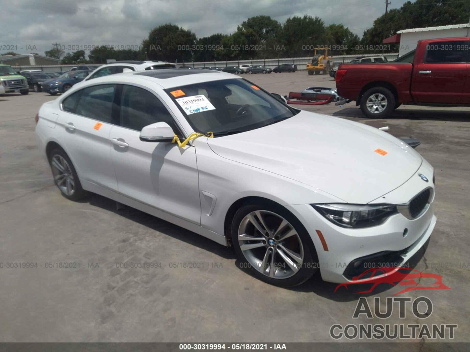 BMW 4 SERIES 2019 - WBA4J1C55KBM13466