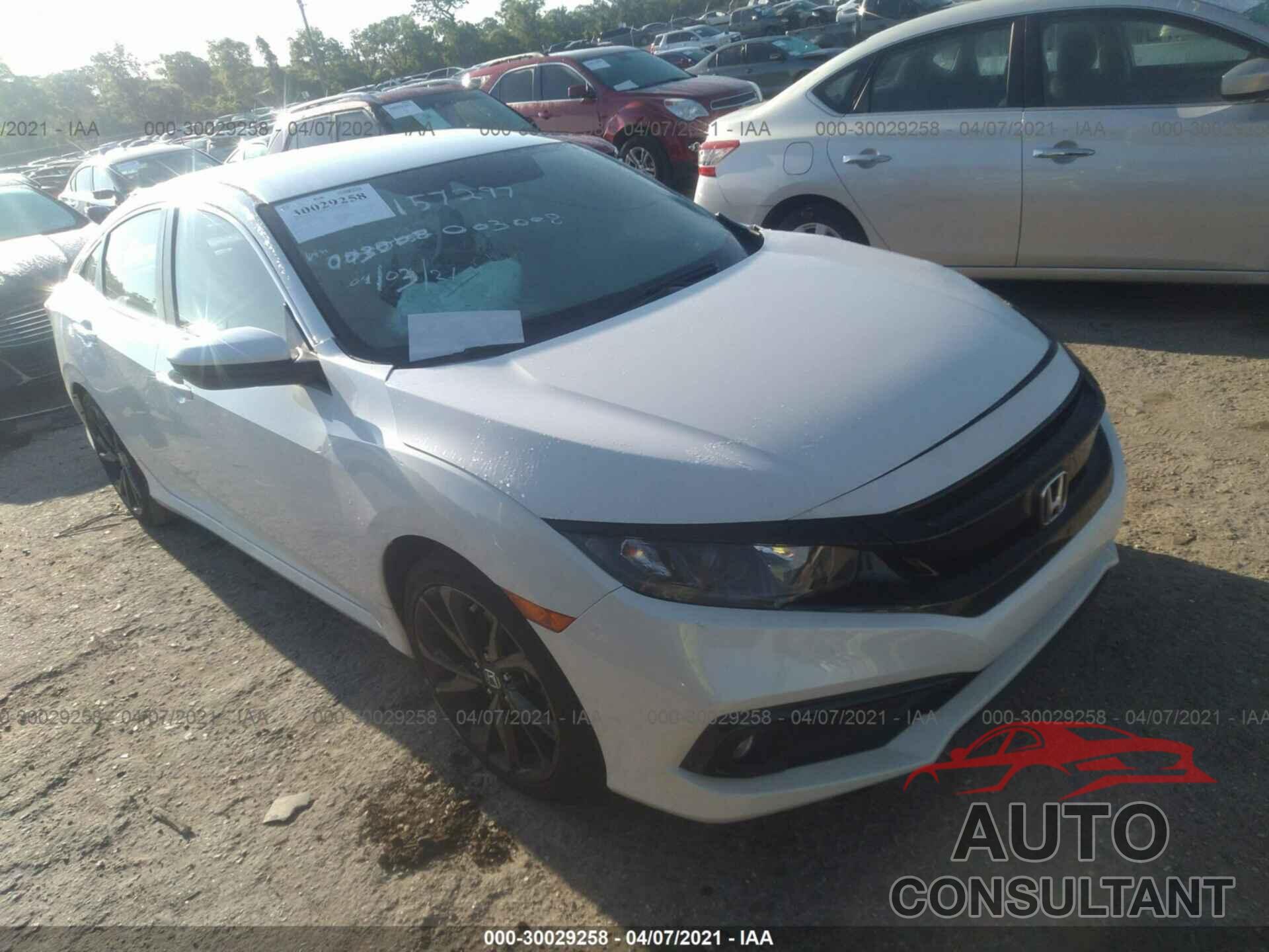 HONDA CIVIC SEDAN 2019 - 19XFC2F81KE003008