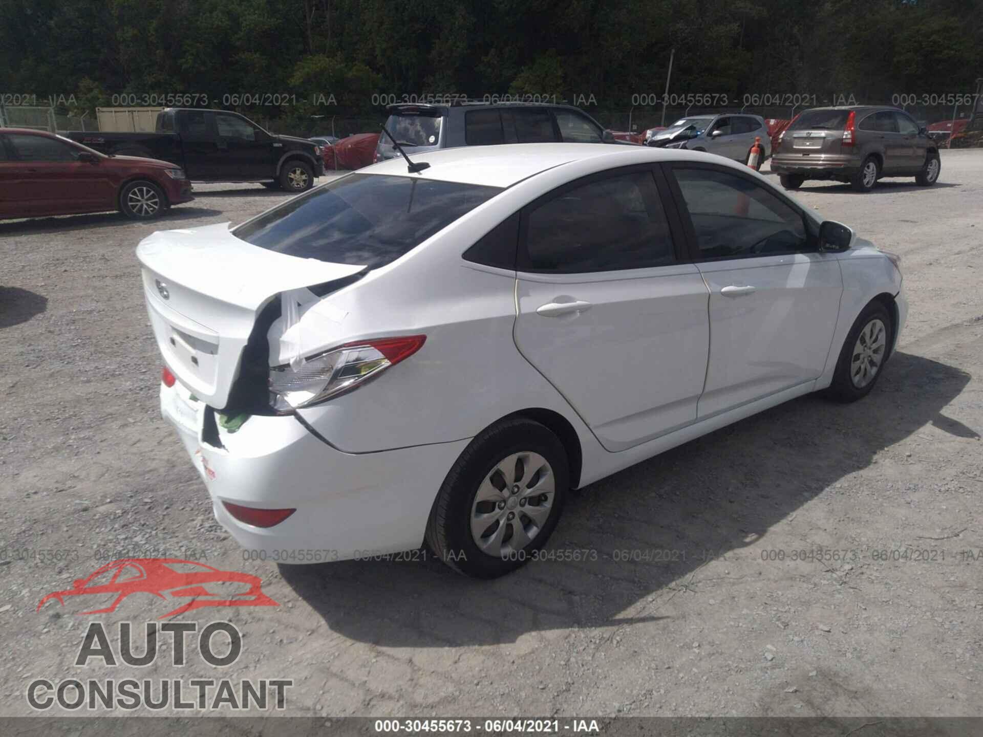 HYUNDAI ACCENT 2016 - KMHCT4AEXGU102863