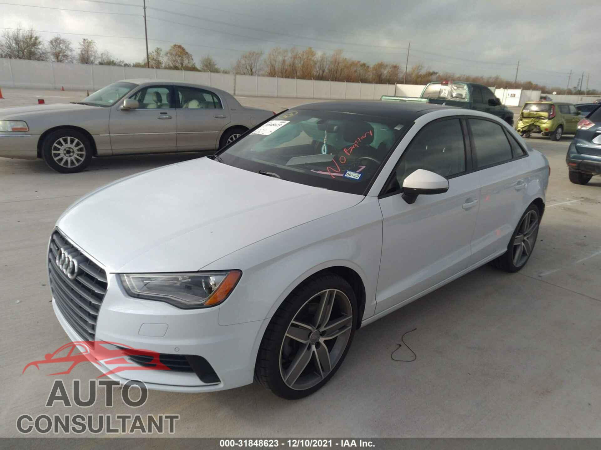 AUDI A3 2016 - WAUB8GFF5G1078121