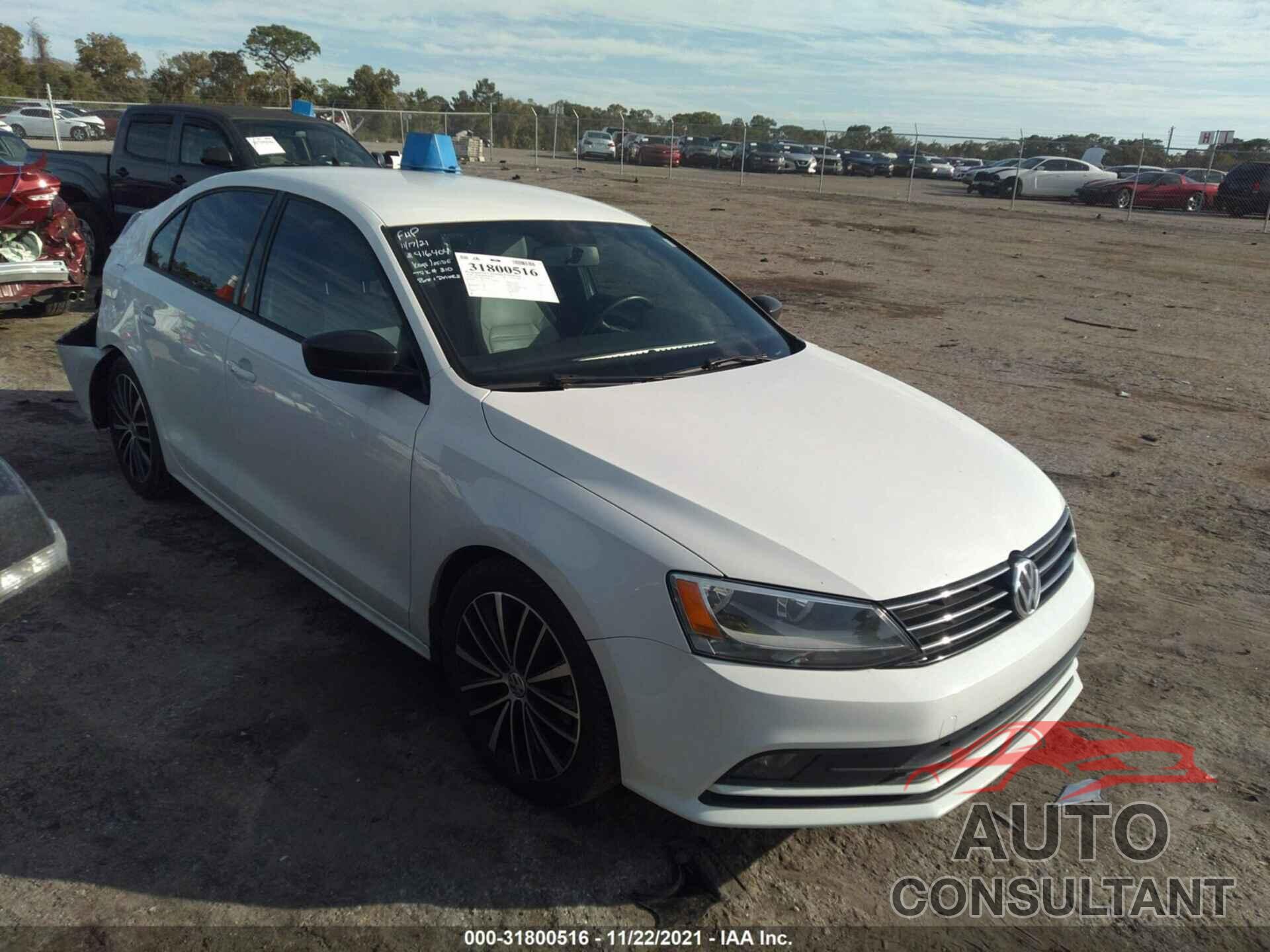 VOLKSWAGEN JETTA SEDAN 2016 - 3VWD17AJ3GM287353