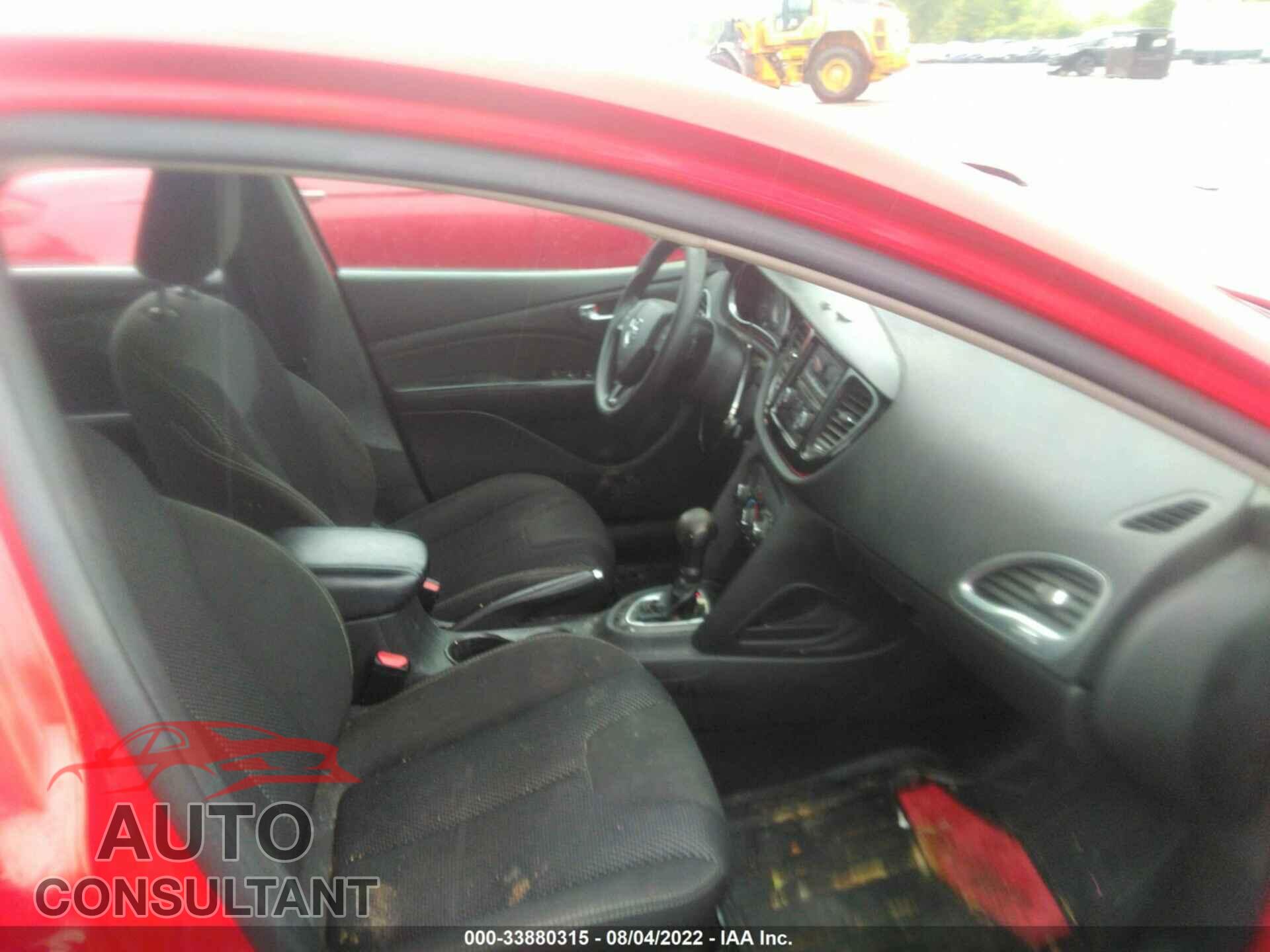 DODGE DART 2016 - 1C3CDFBB7GD727792