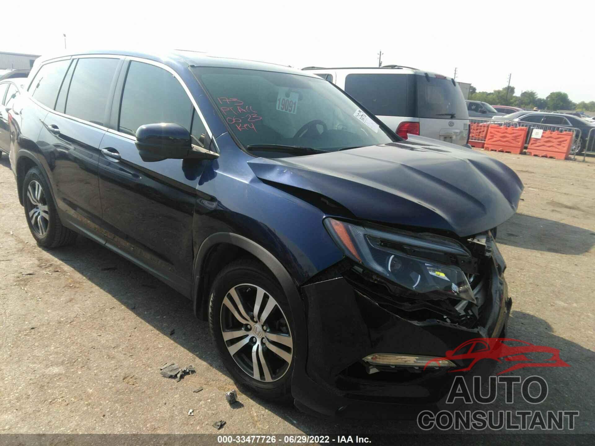 HONDA PILOT 2016 - 5FNYF5H54GB031813