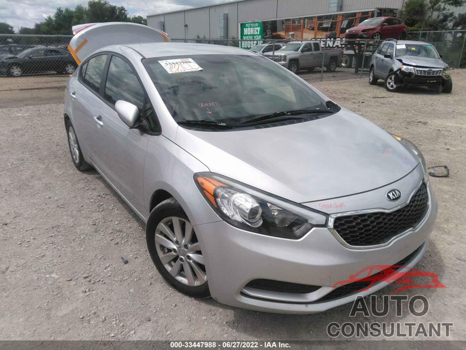 KIA FORTE 2016 - KNAFX4A69G5553515