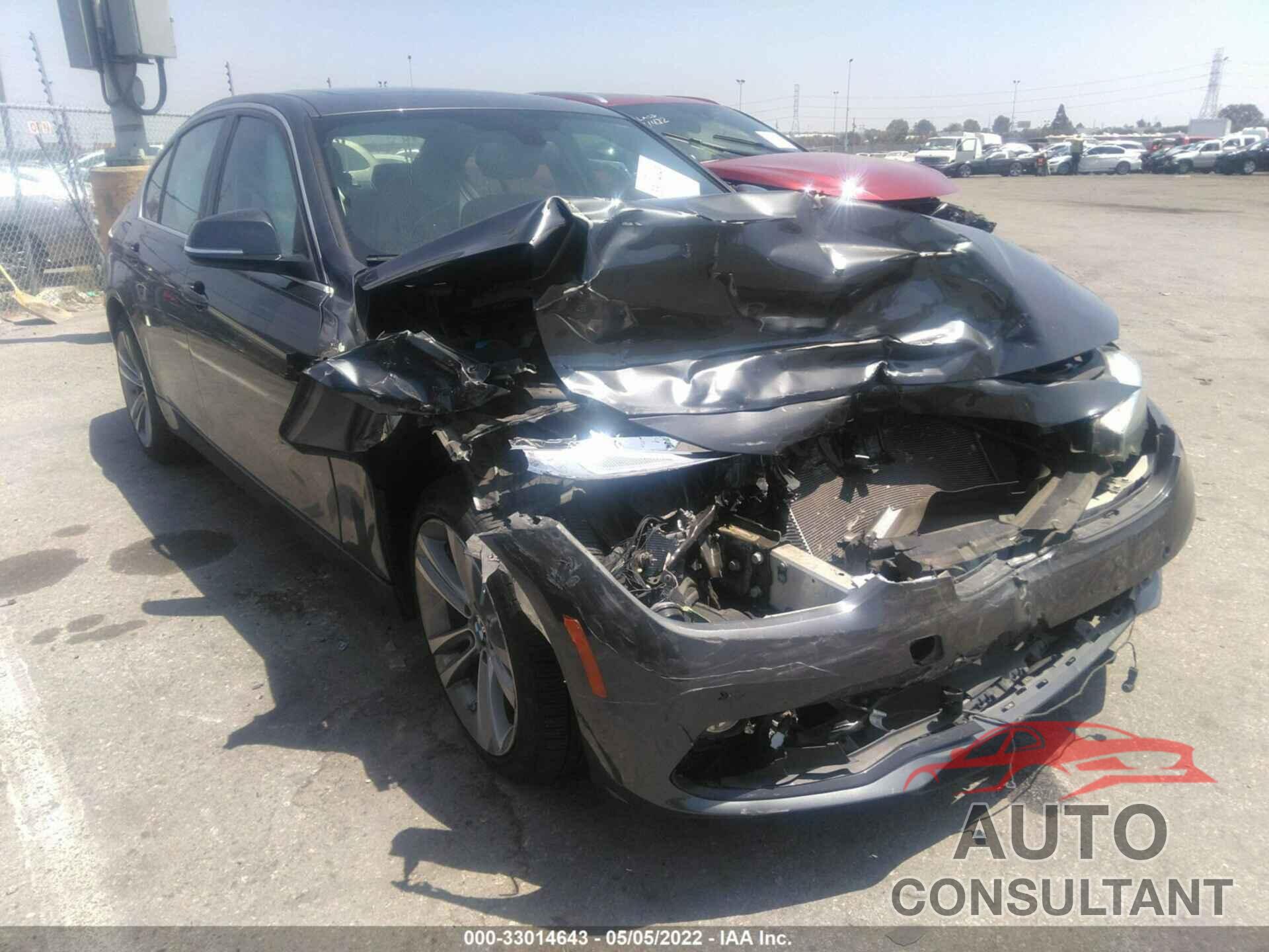 BMW 3 SERIES 2017 - WBA8B9G52HNU51266